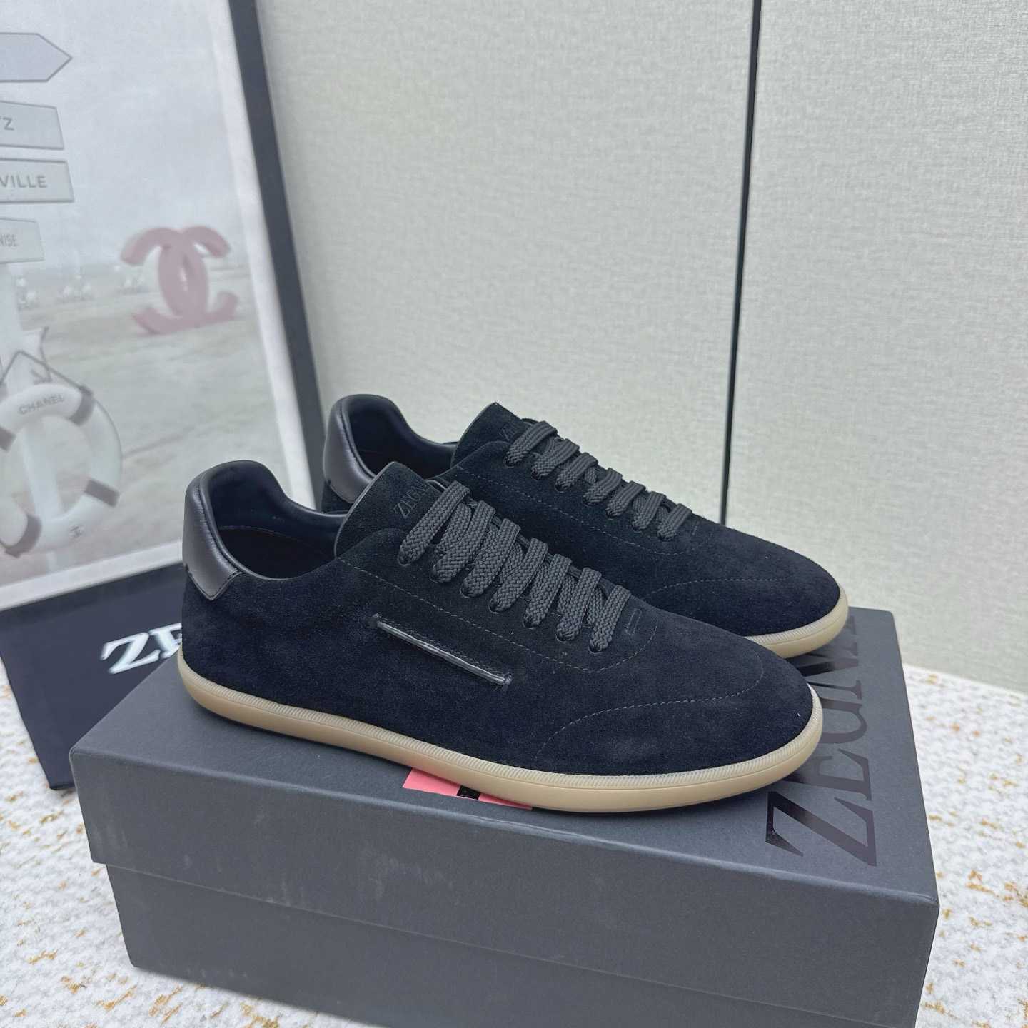 Zegna 232 Suede Sneakers - FashionPlug