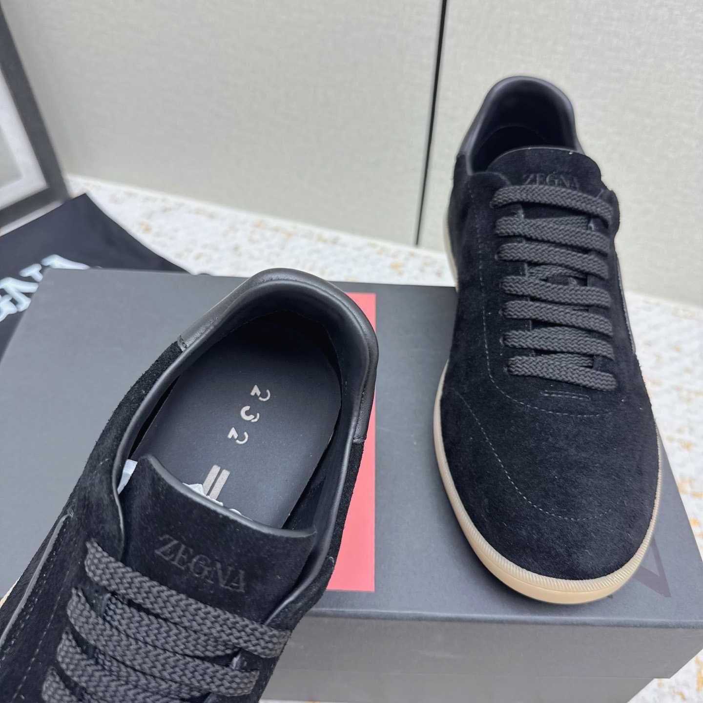 Zegna 232 Suede Sneakers - FashionPlug