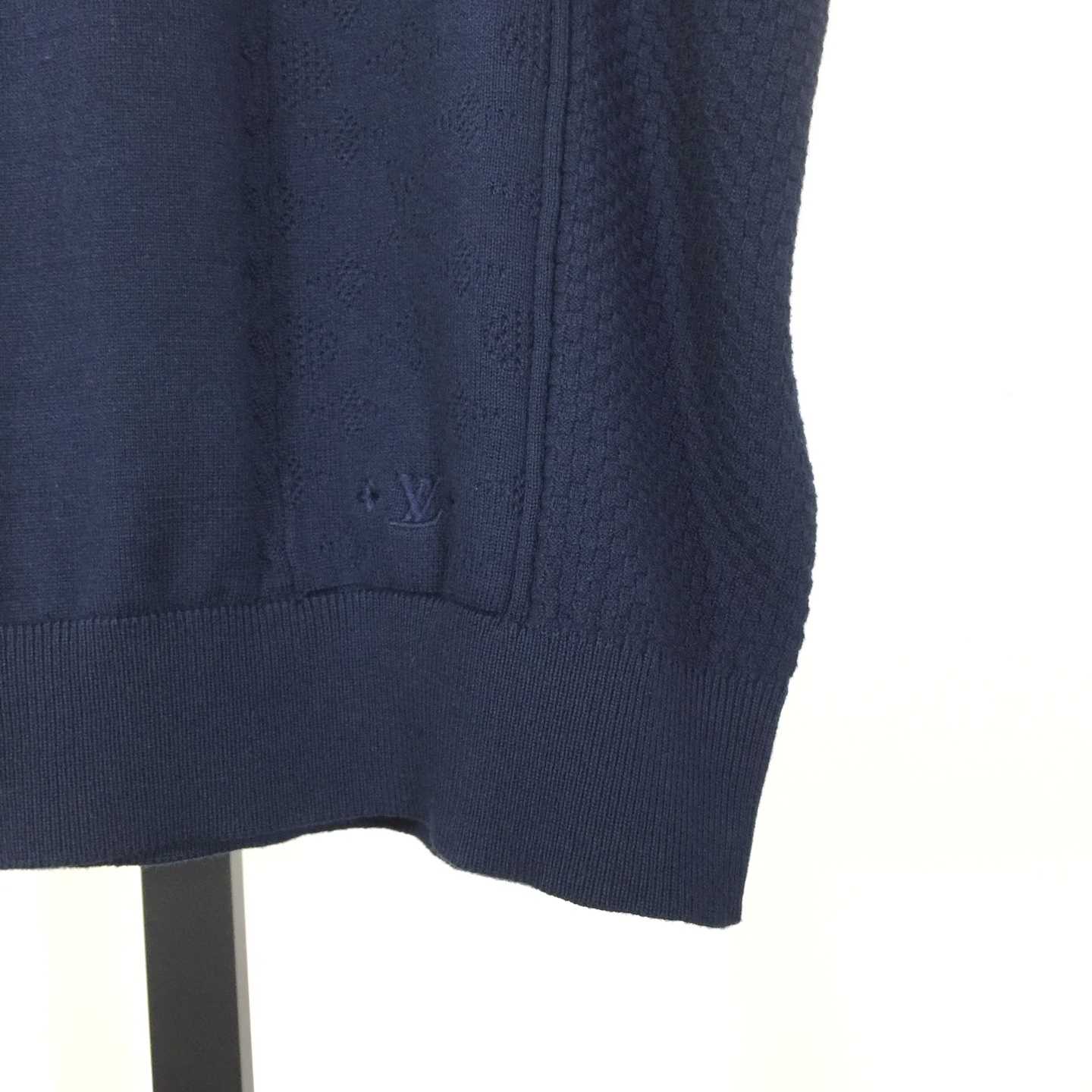 Louis Vuitton Cotton-Silk Pointelle Polo Shirt   1AJINW - FashionPlug