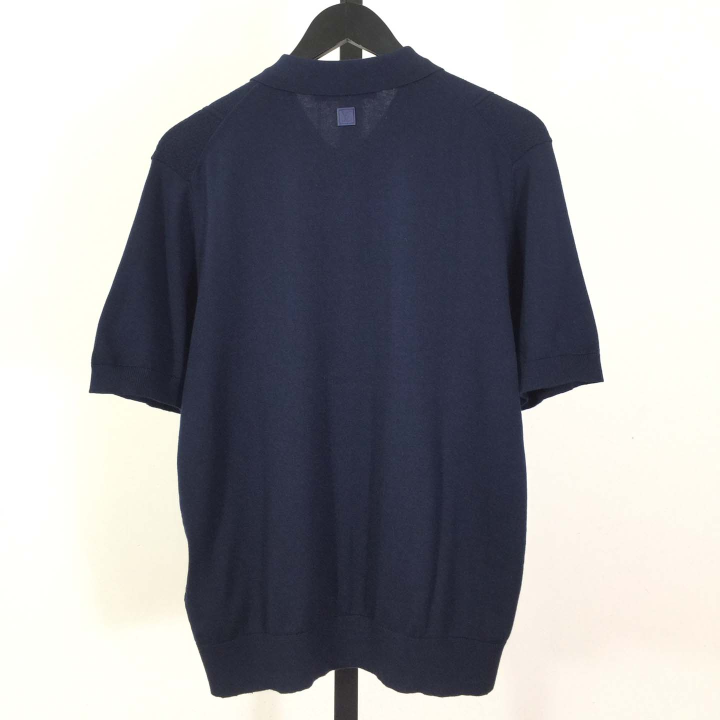Louis Vuitton Cotton-Silk Pointelle Polo Shirt   1AJINW - FashionPlug