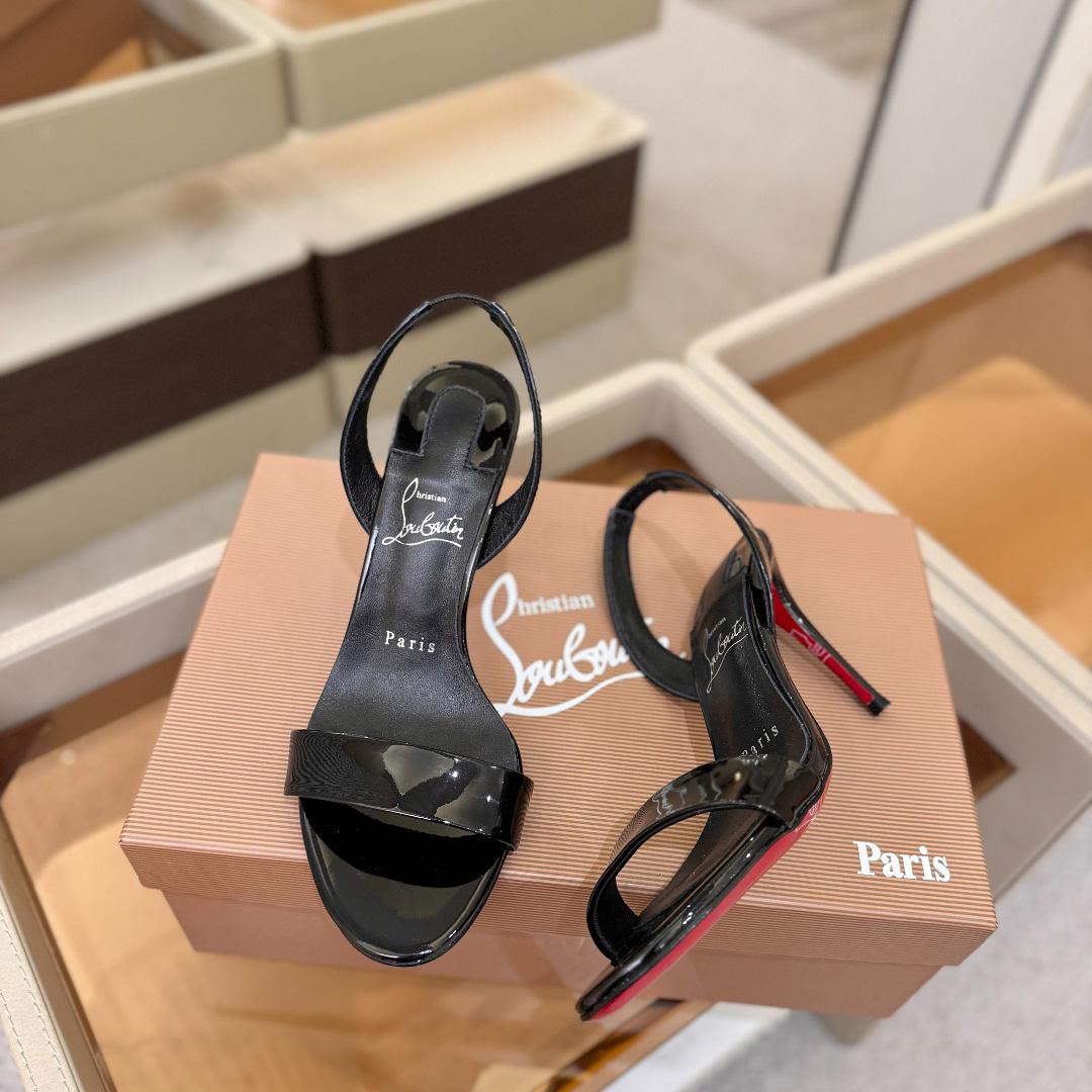 Christian Louboutin Marilyn Leather Sandals - FashionPlug