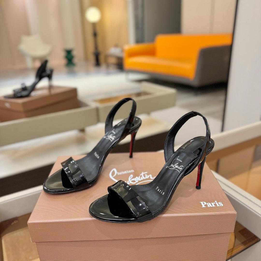 Christian Louboutin Marilyn Leather Sandals - FashionPlug