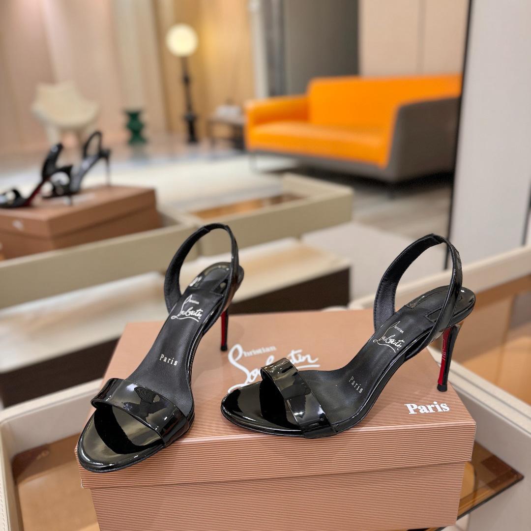 Christian Louboutin Marilyn Leather Sandals - FashionPlug