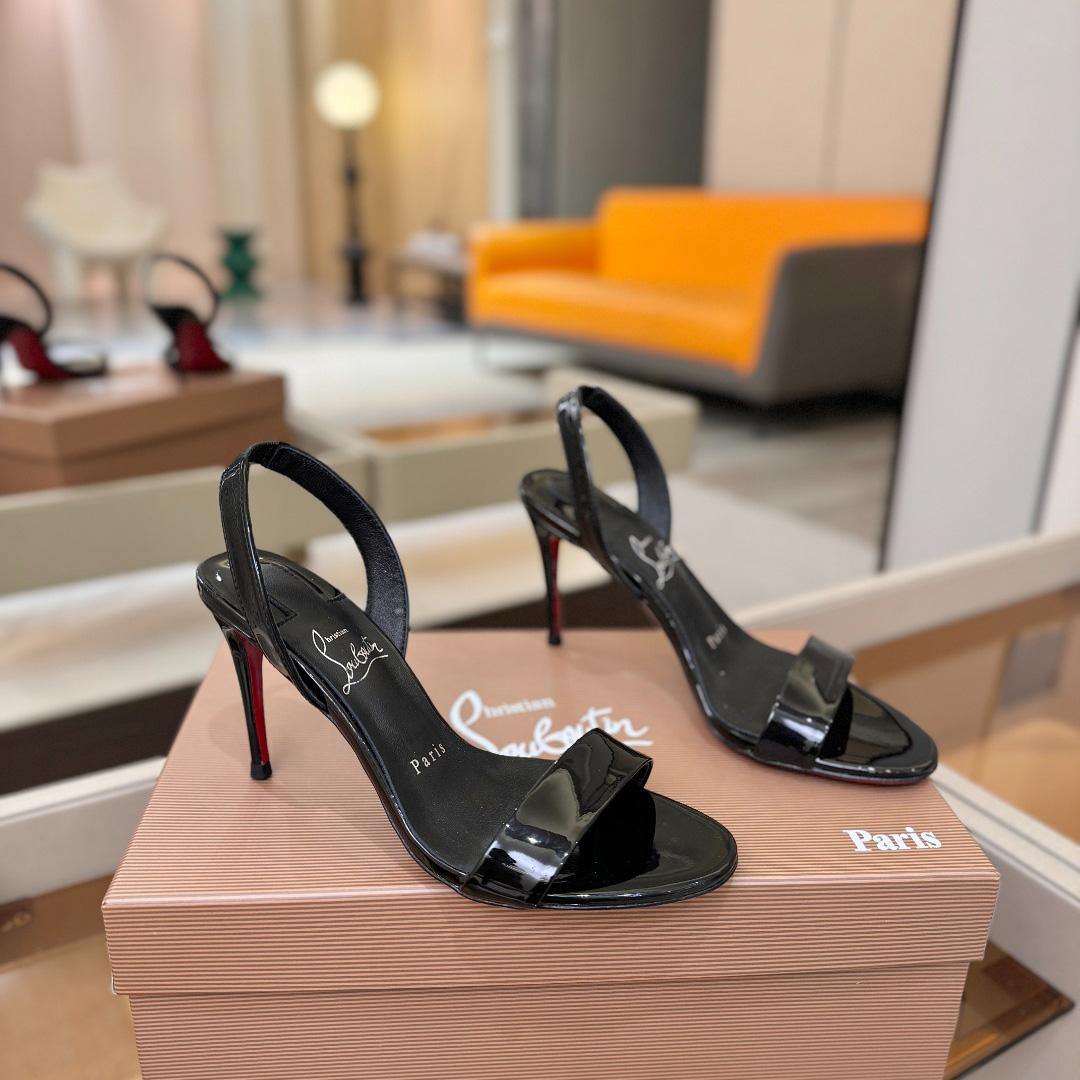 Christian Louboutin Marilyn Leather Sandals - FashionPlug
