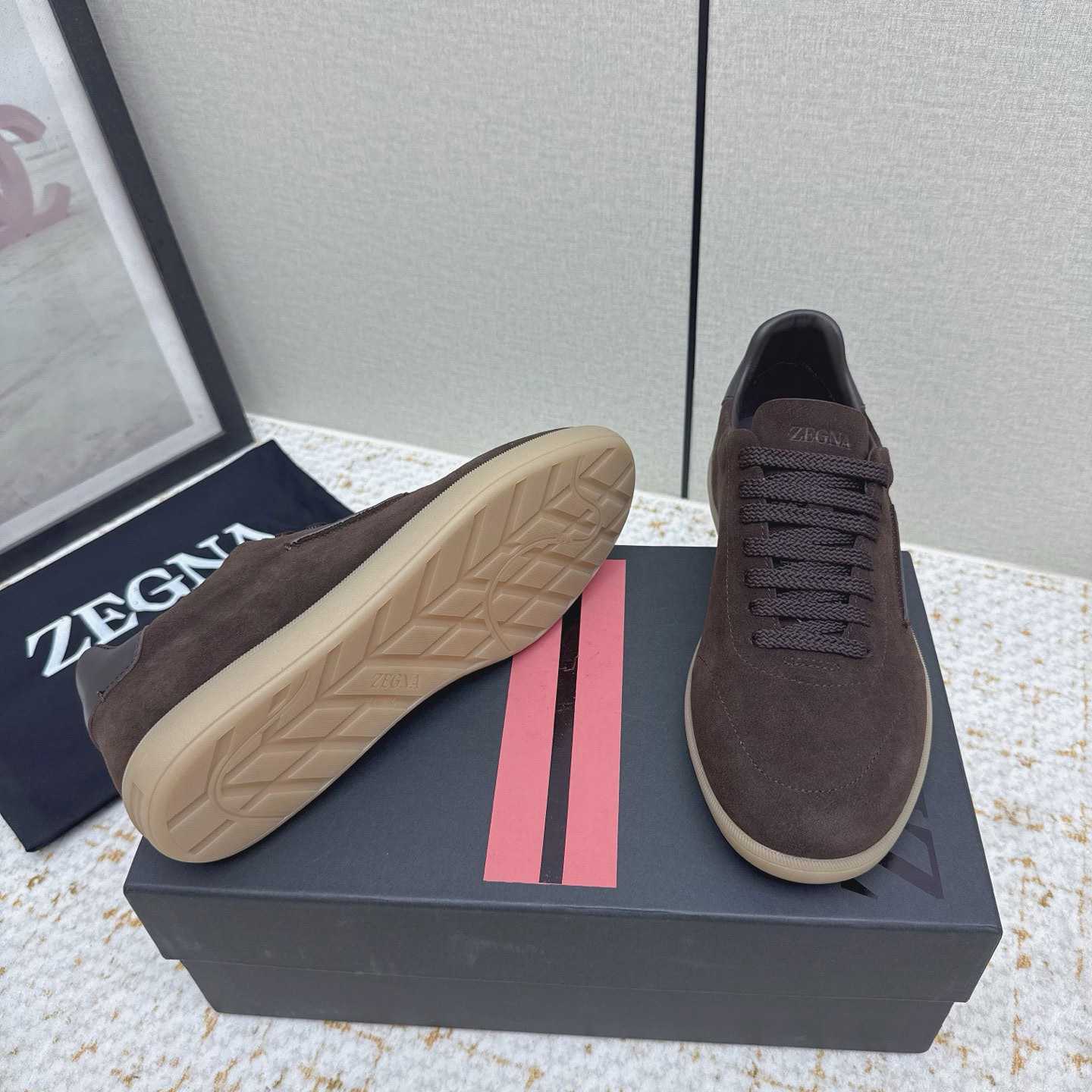 Zegna 232 Suede Sneakers - FashionPlug