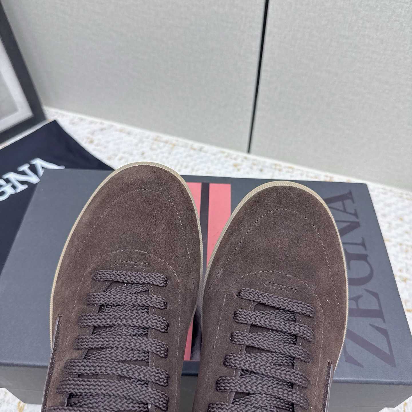 Zegna 232 Suede Sneakers - FashionPlug