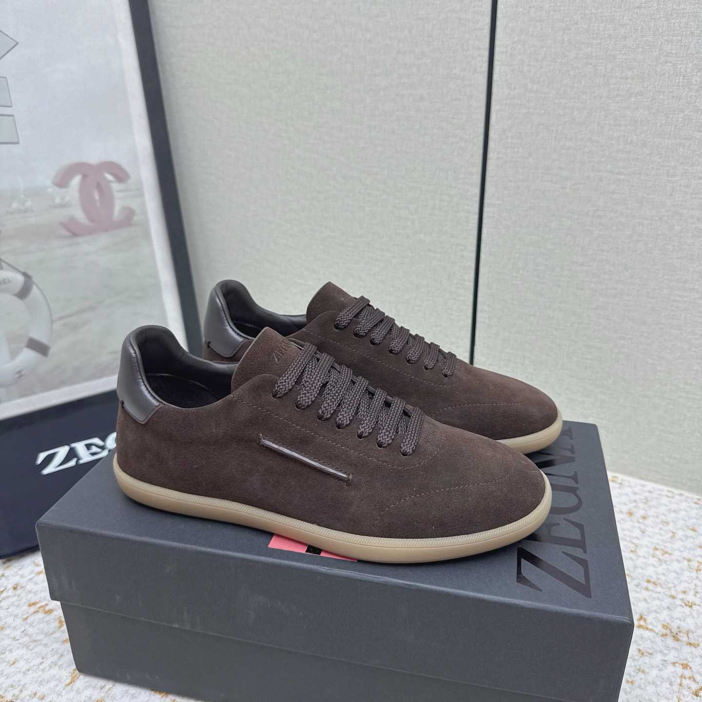 Zegna 232 Suede Sneakers - FashionPlug