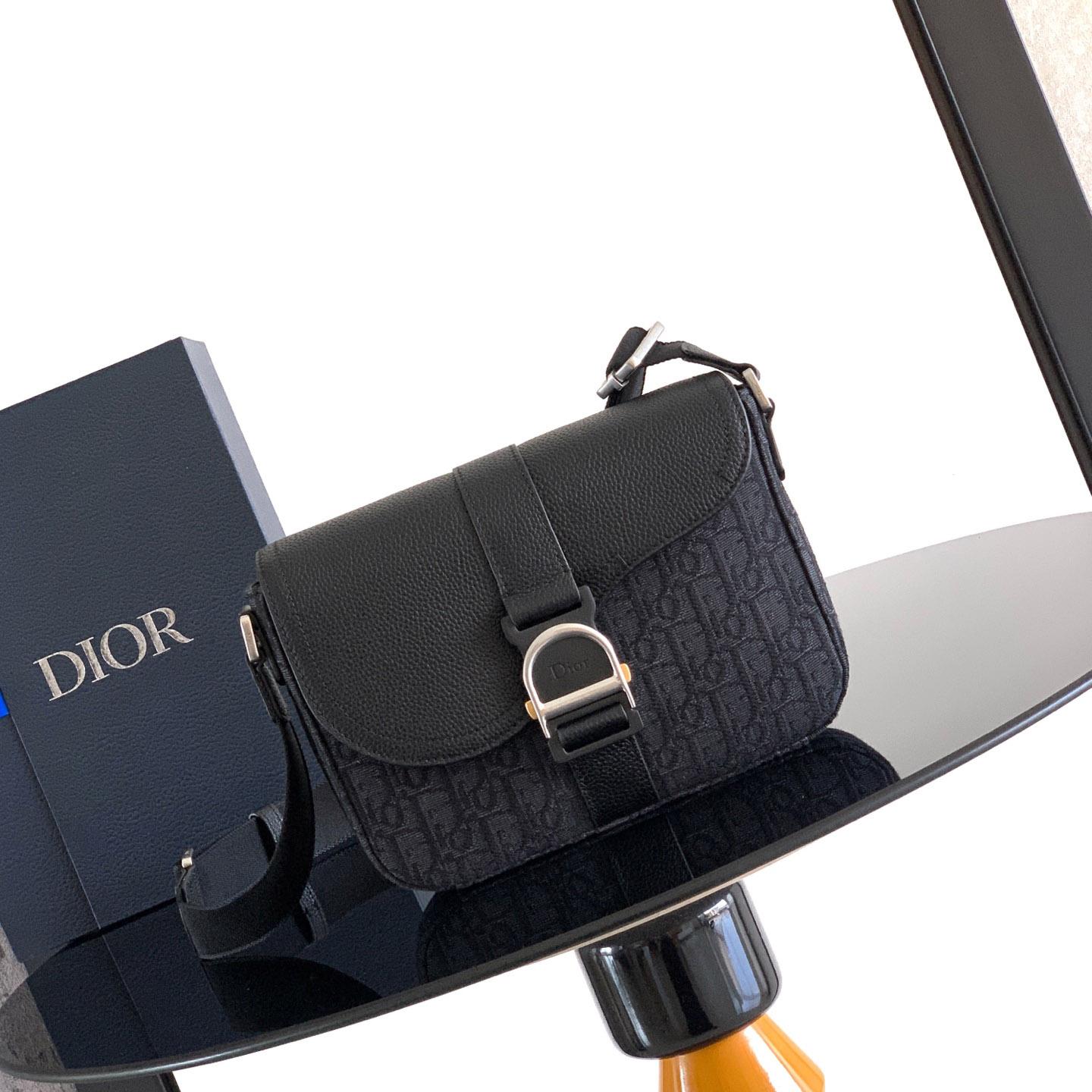 Dior Saddle Heritage Messenger Bag With Flap - FashionPlug