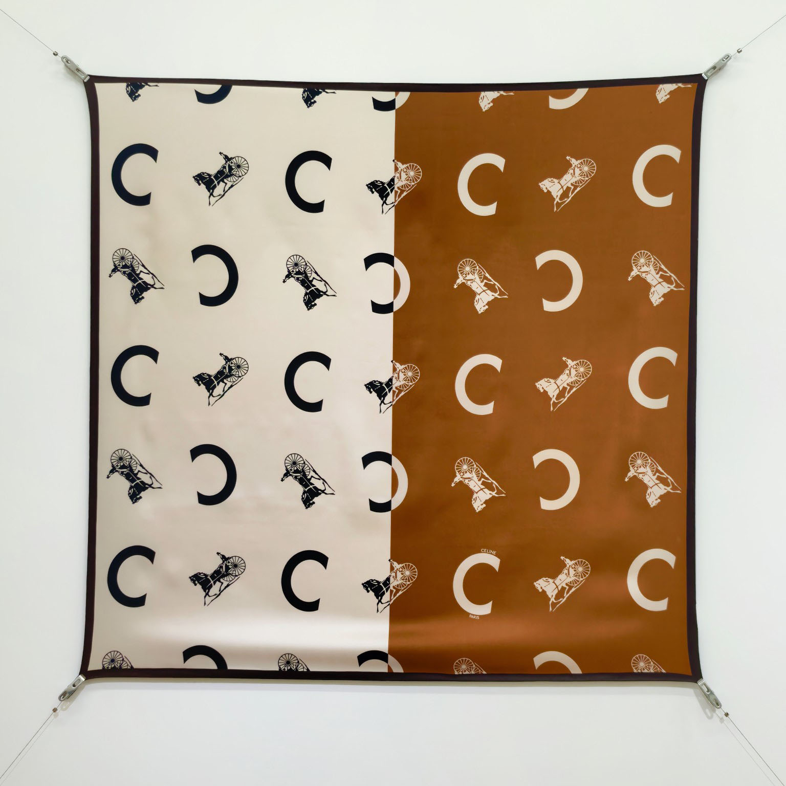 Celine  Square In Silk Twill - FashionPlug