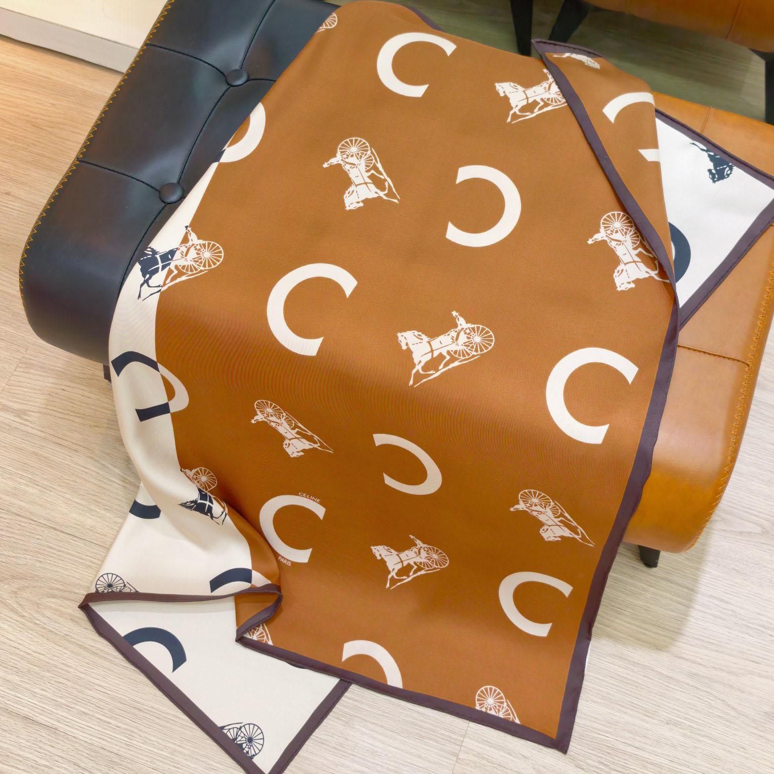 Celine  Square In Silk Twill - FashionPlug