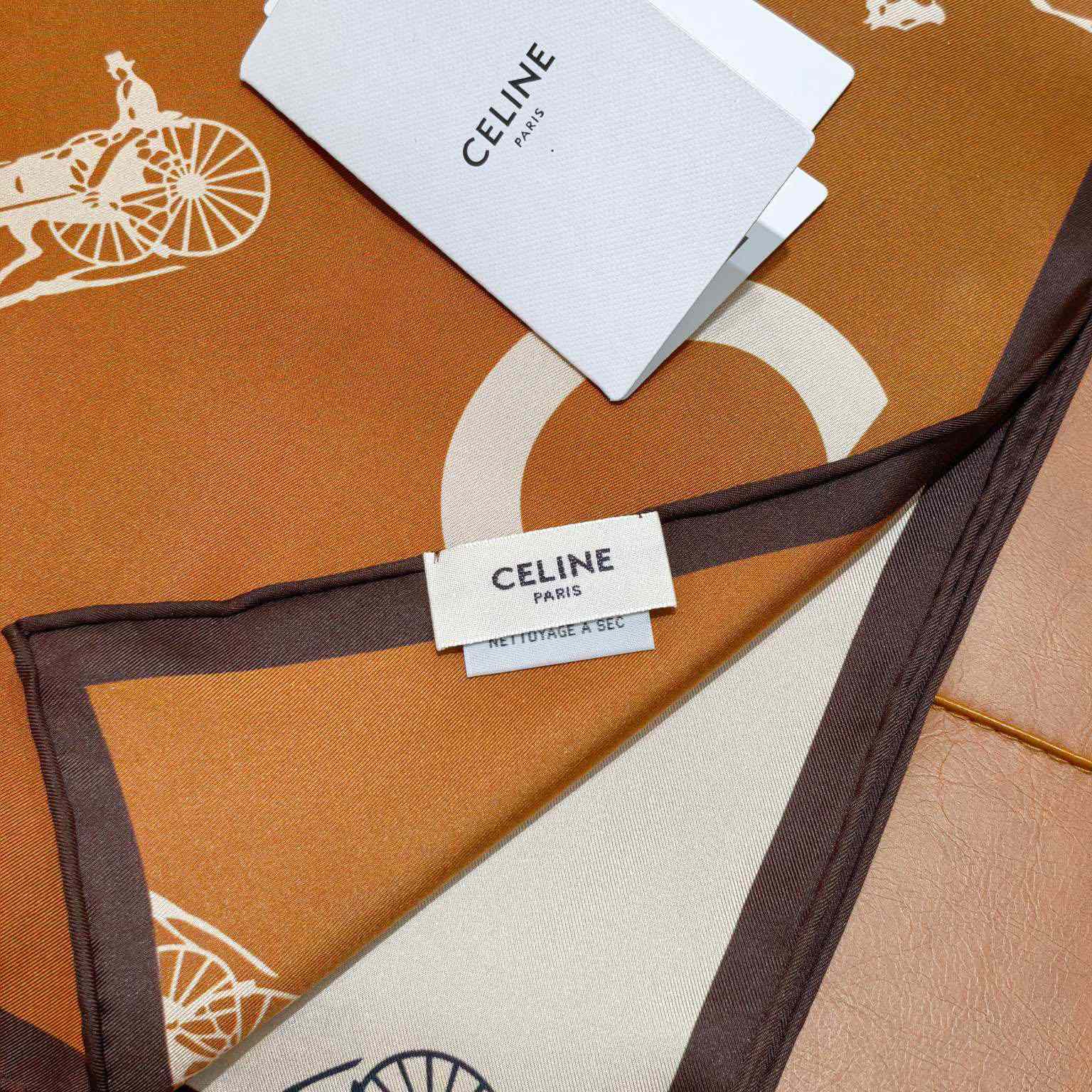 Celine  Square In Silk Twill - FashionPlug