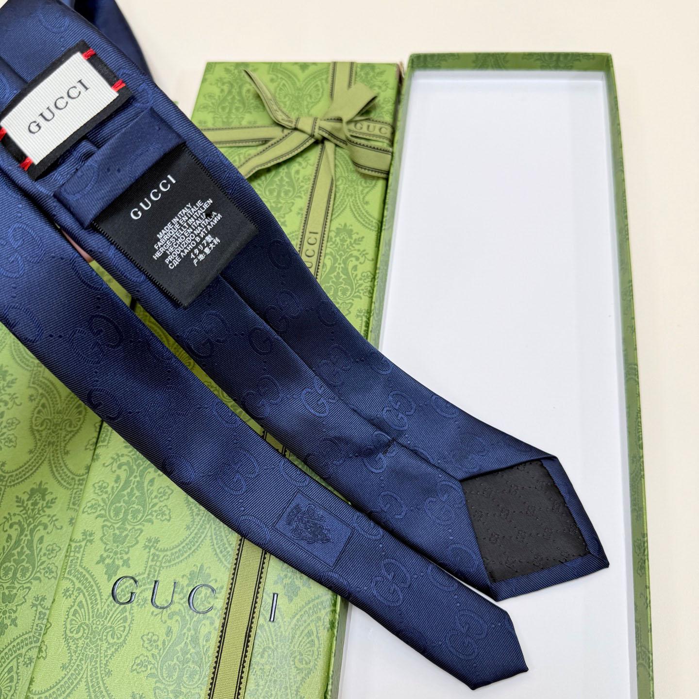 Gucci GG Silk Cotton Tie - FashionPlug