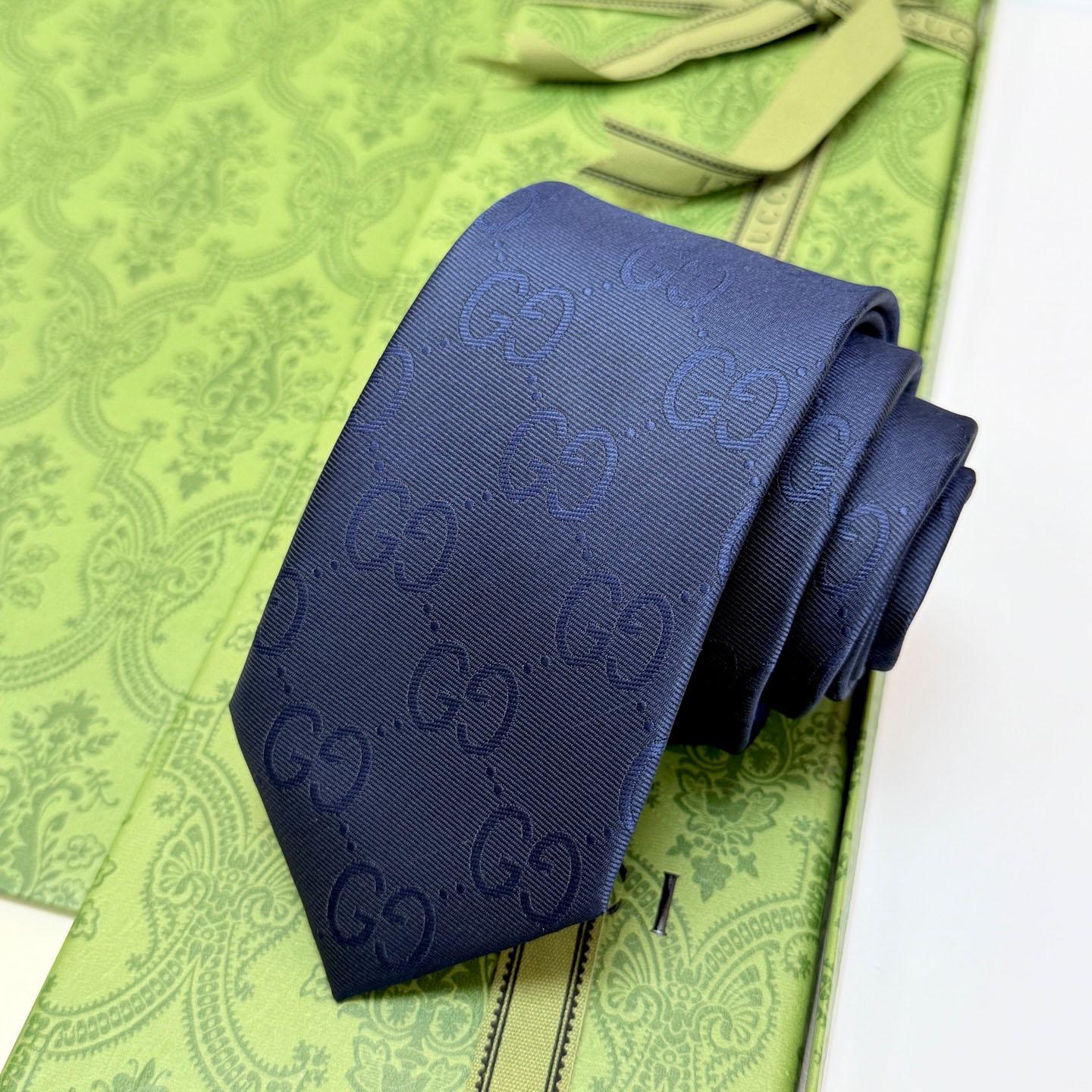 Gucci GG Silk Cotton Tie - FashionPlug