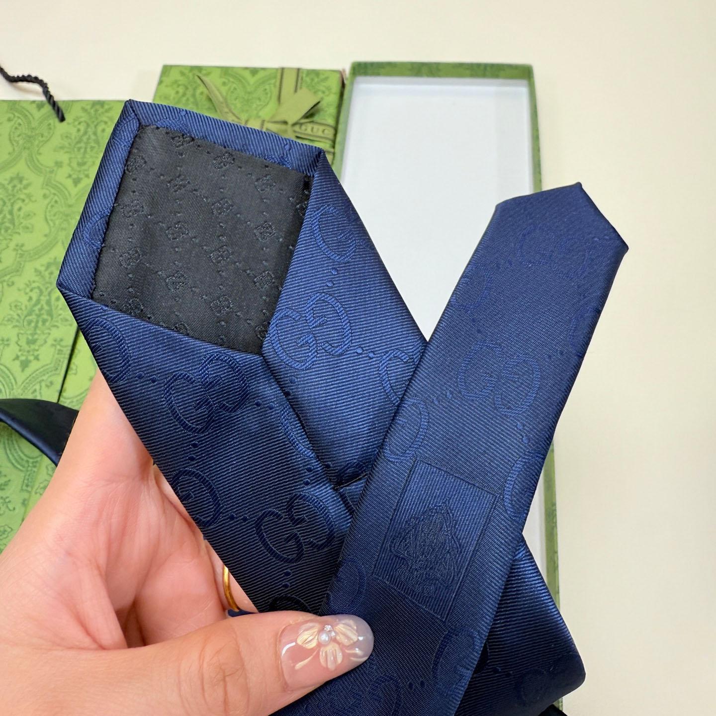 Gucci GG Silk Cotton Tie - FashionPlug