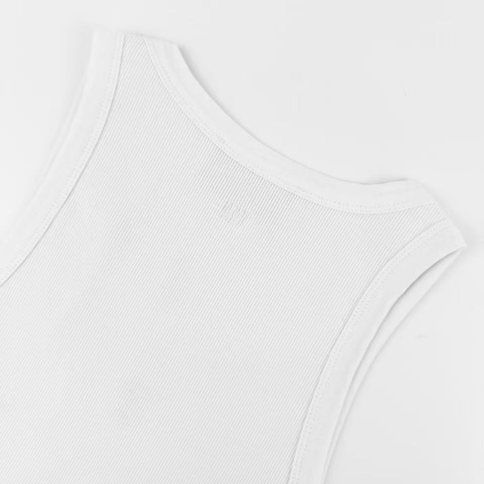 AMI Paris Cotton Ami De Coeur Tanktop - FashionPlug