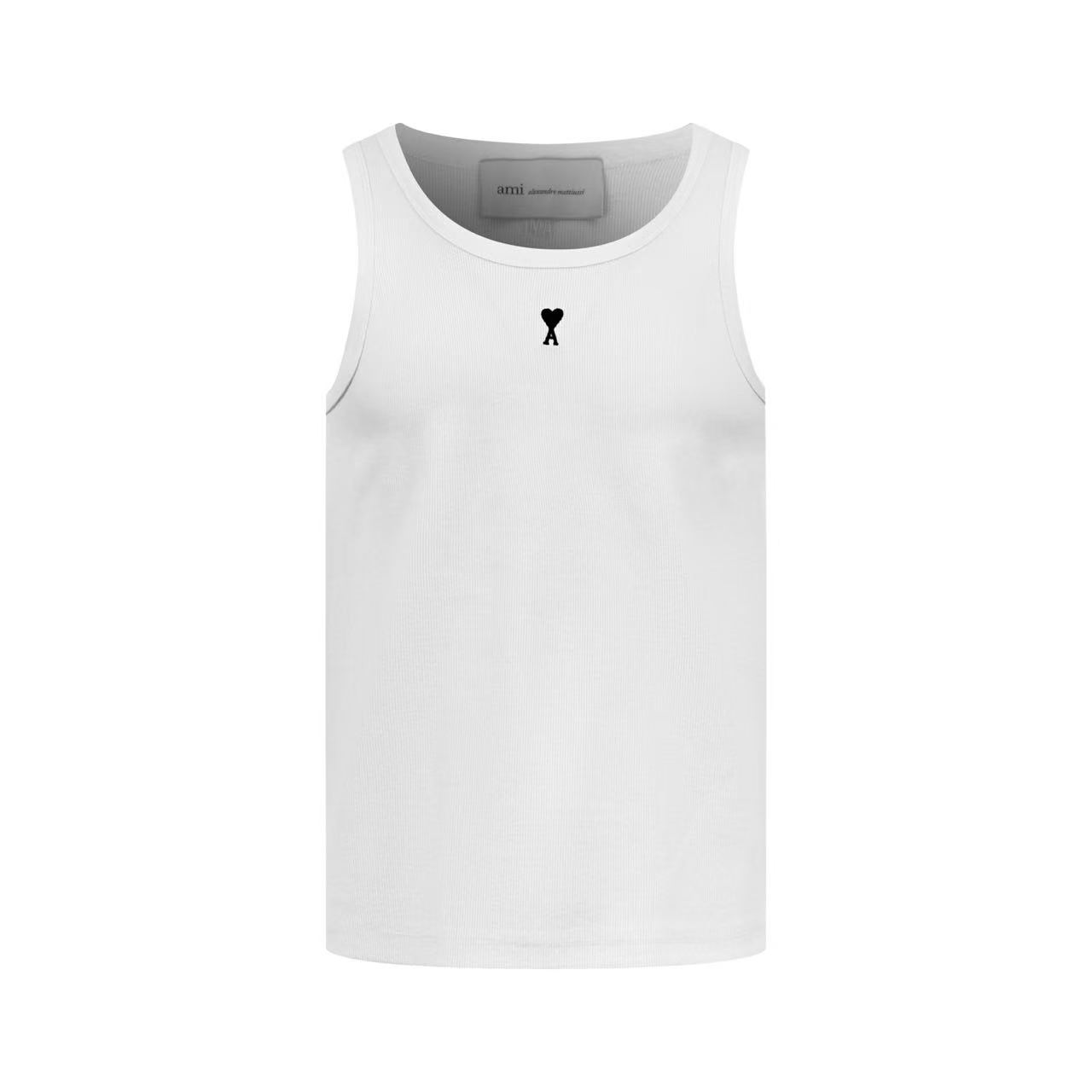 AMI Paris Cotton Ami De Coeur Tanktop - FashionPlug