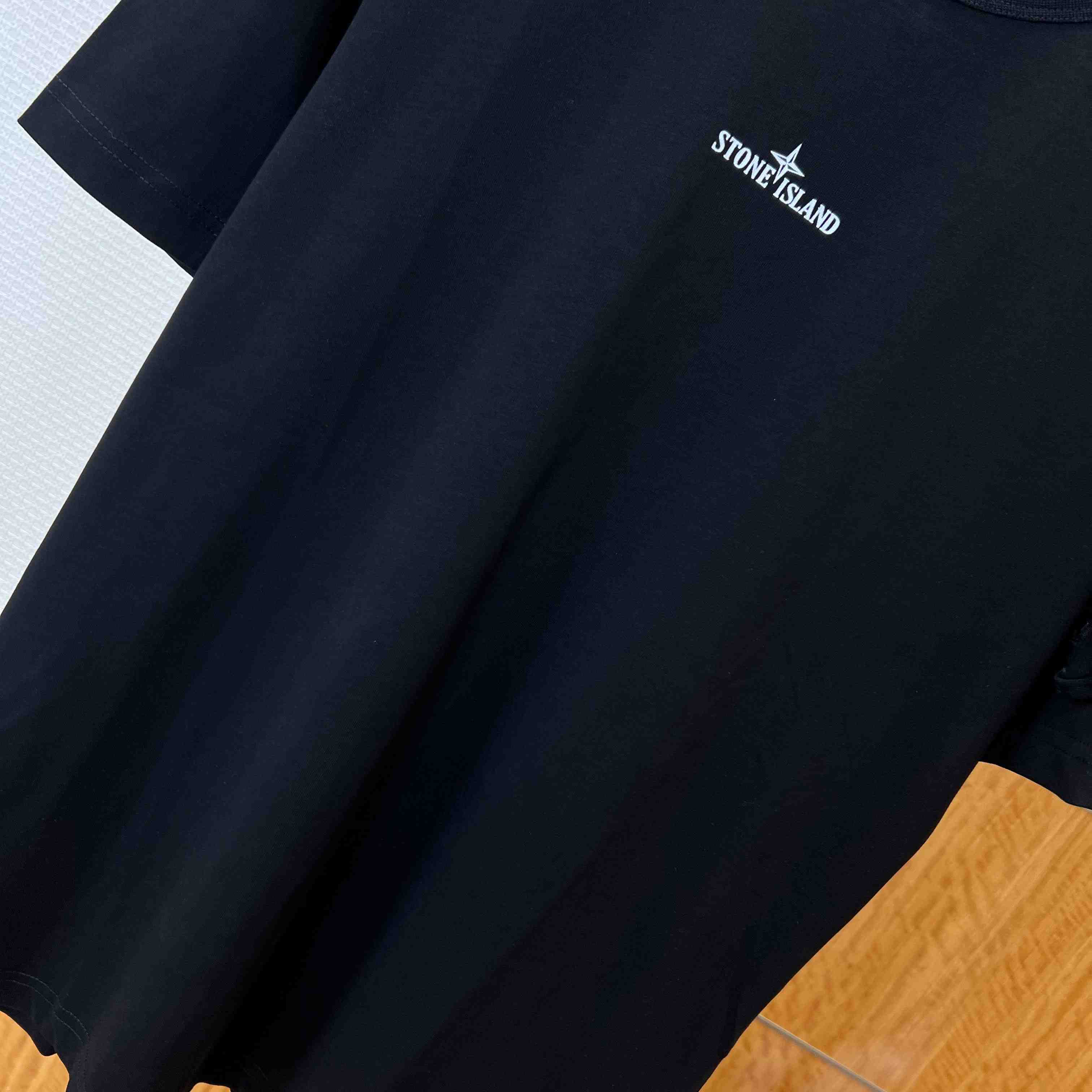 Stone Island Short-Sleeved Cotton T-shirt - FashionPlug