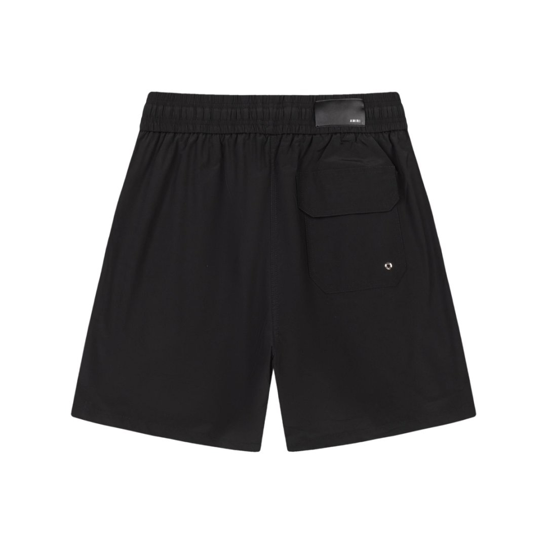 Amiri Hollywood Swim Trunk 'Black' - FashionPlug