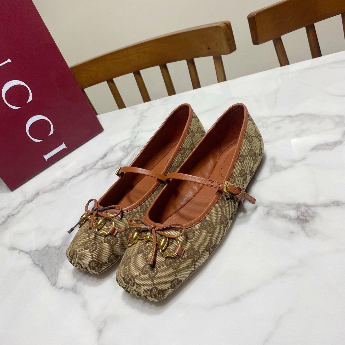 Gucci Horsebit Ballet Flat - FashionPlug