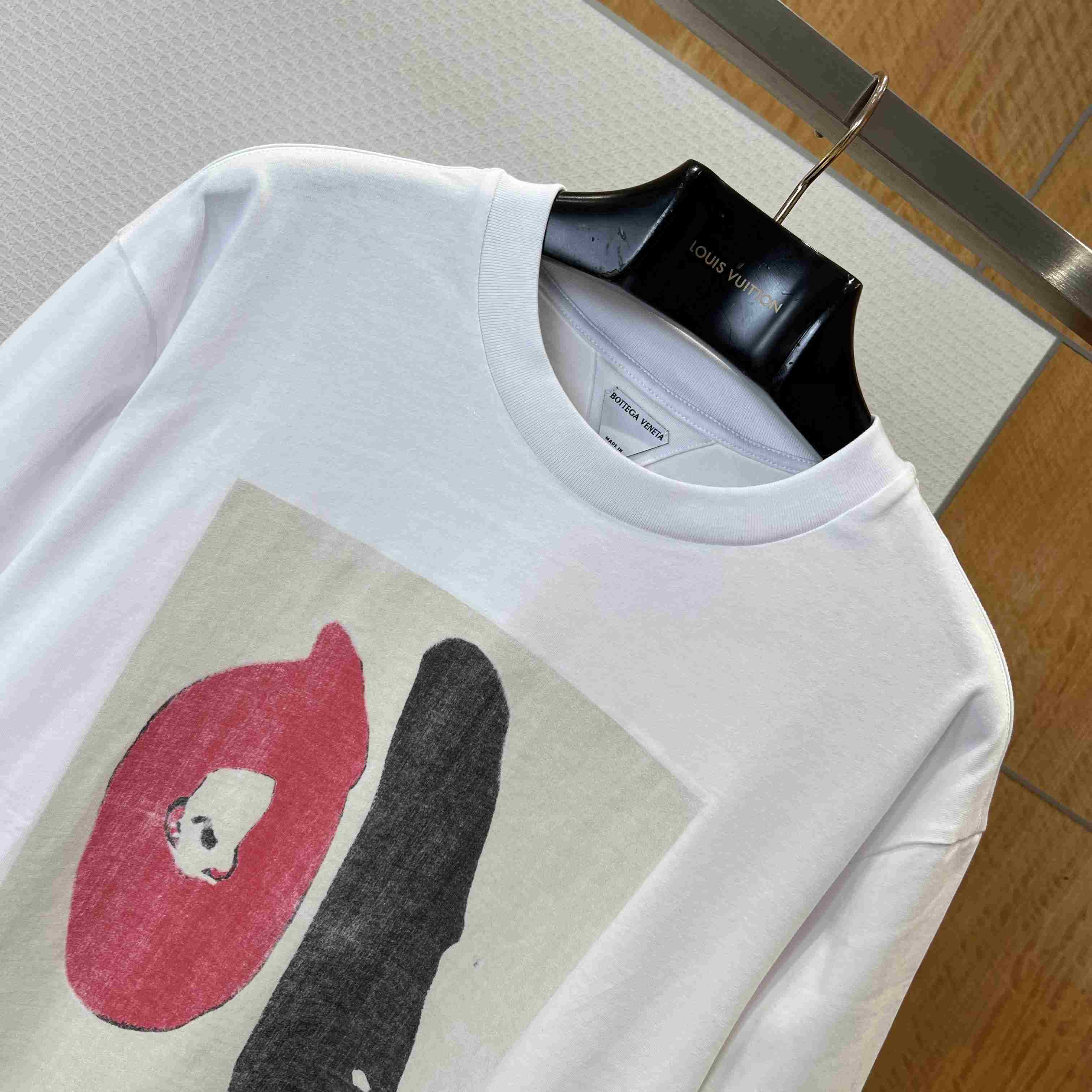 Bottega Veneta Cotton Jersey Printed T-Shirt - FashionPlug