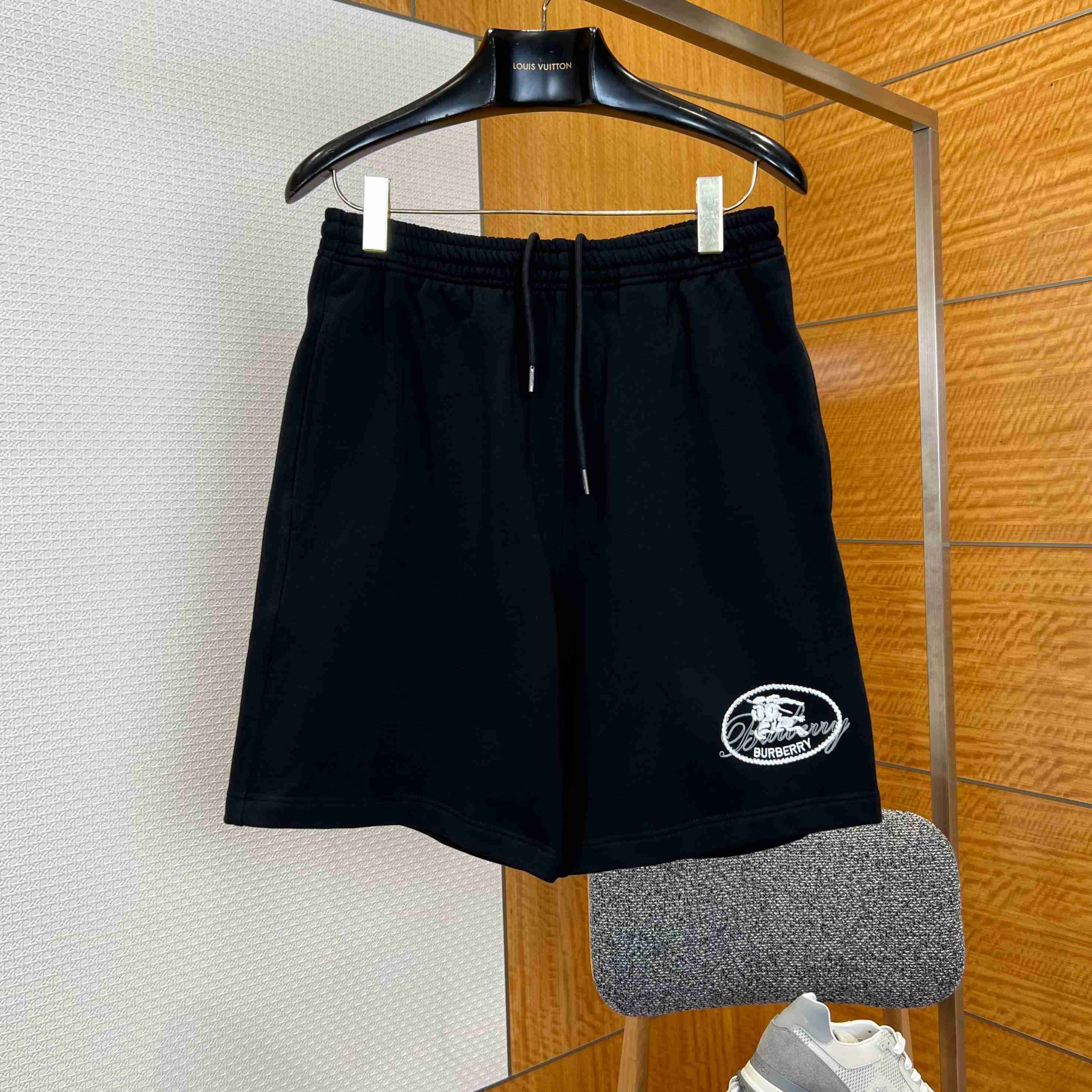 Burberry Knight Stamp Cotton Shorts - FashionPlug