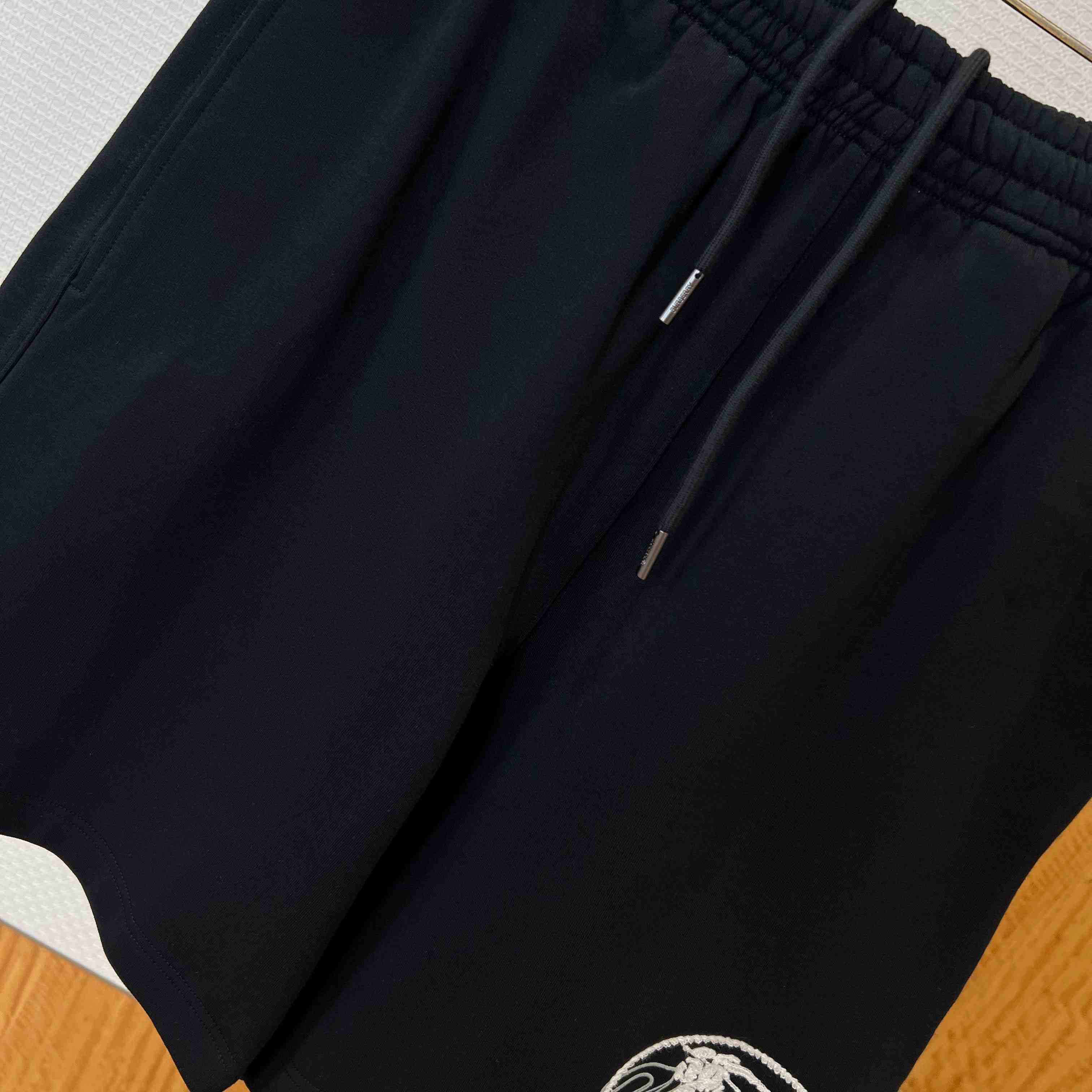 Burberry Knight Stamp Cotton Shorts - FashionPlug