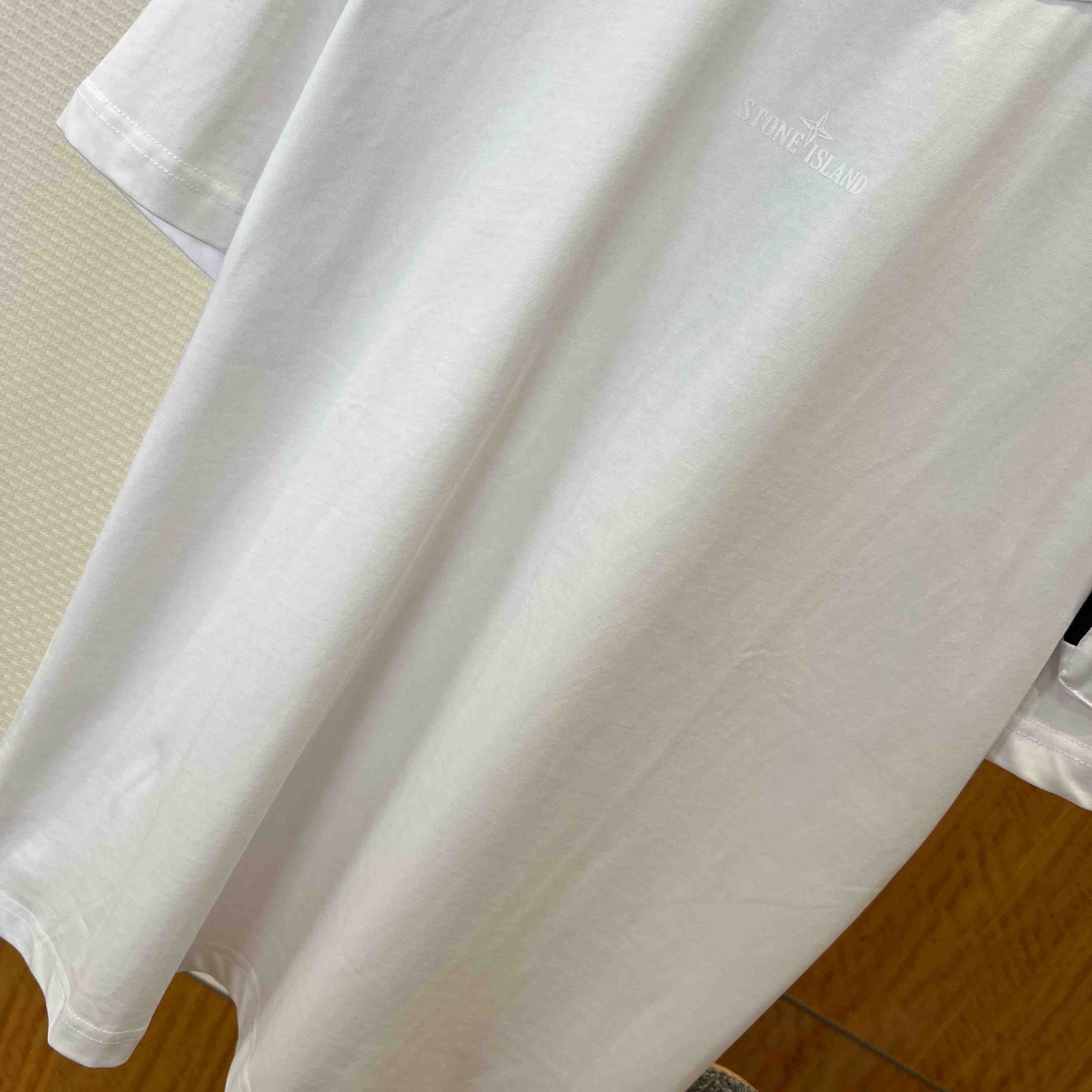 Stone Island Short-Sleeved Cotton T-shirt - FashionPlug