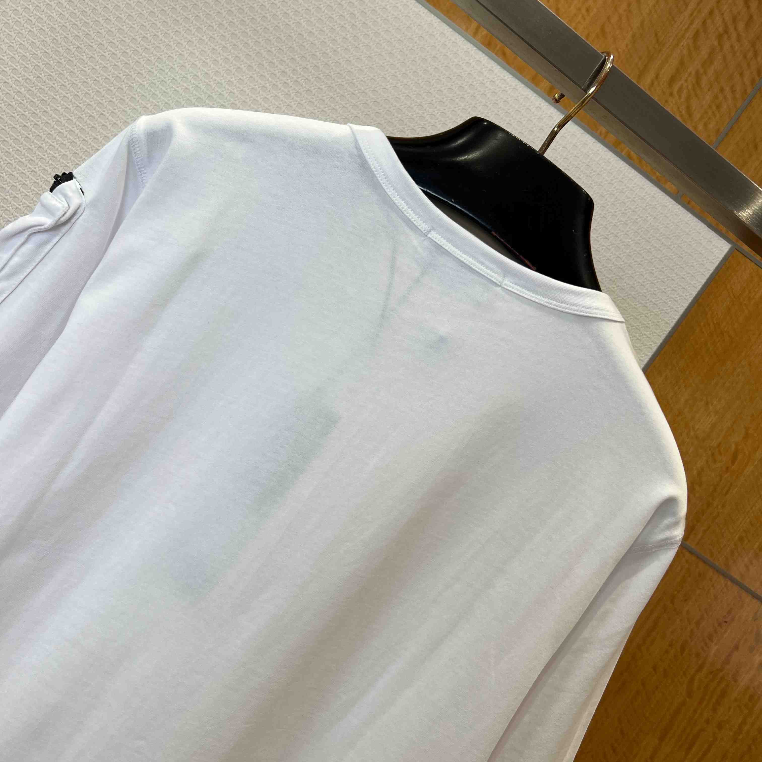 Stone Island Short-Sleeved Cotton T-shirt - FashionPlug