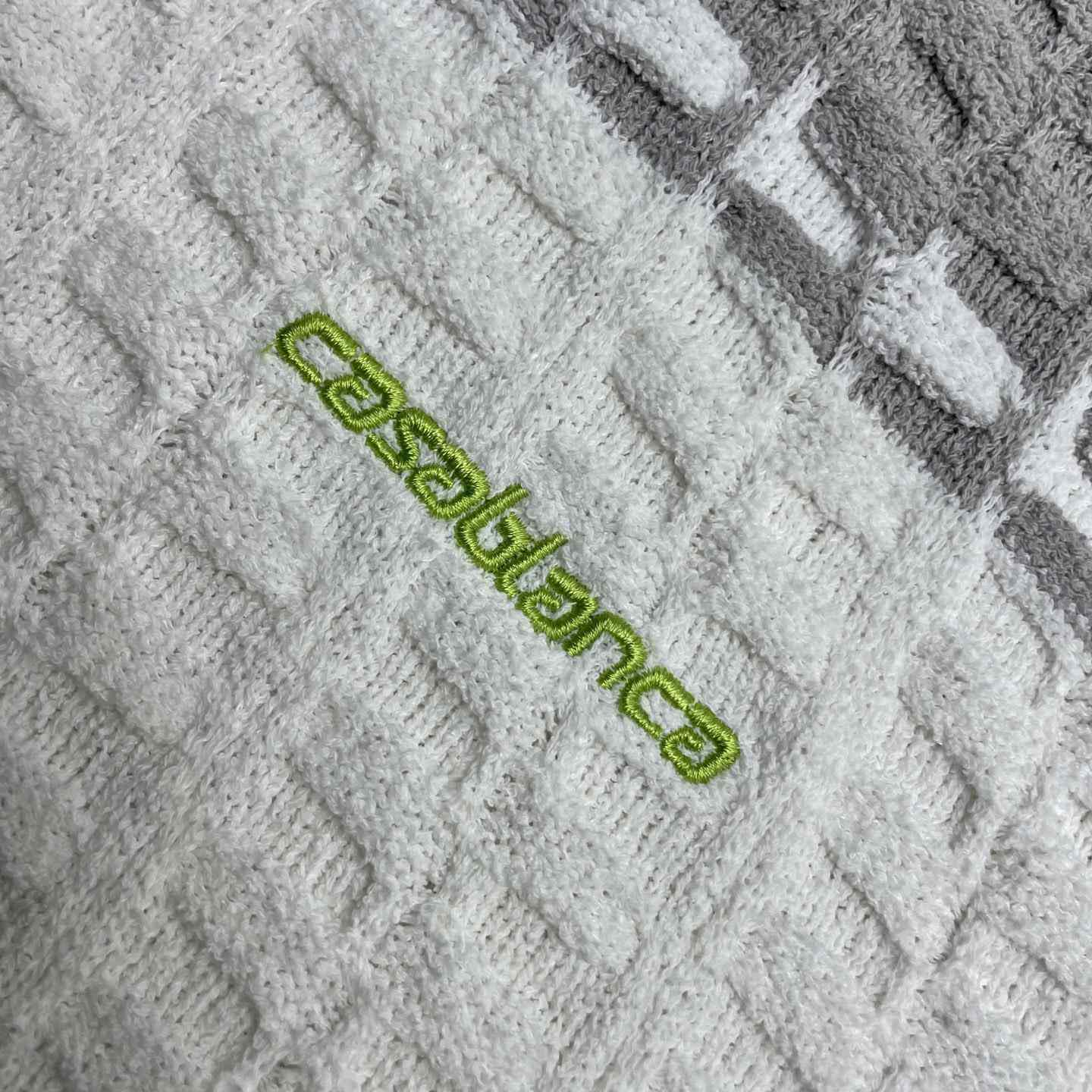Casablanca Tennis Boucle Long Sleeve Polo Shirt Z6043 - FashionPlug