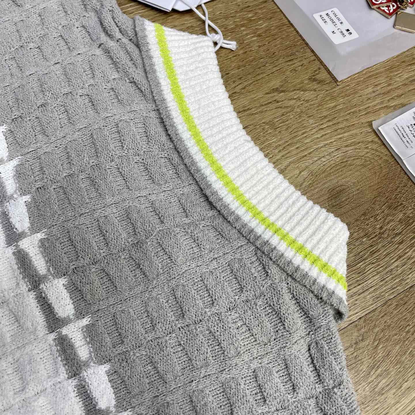 Casablanca Tennis Boucle Long Sleeve Polo Shirt Z6043 - FashionPlug