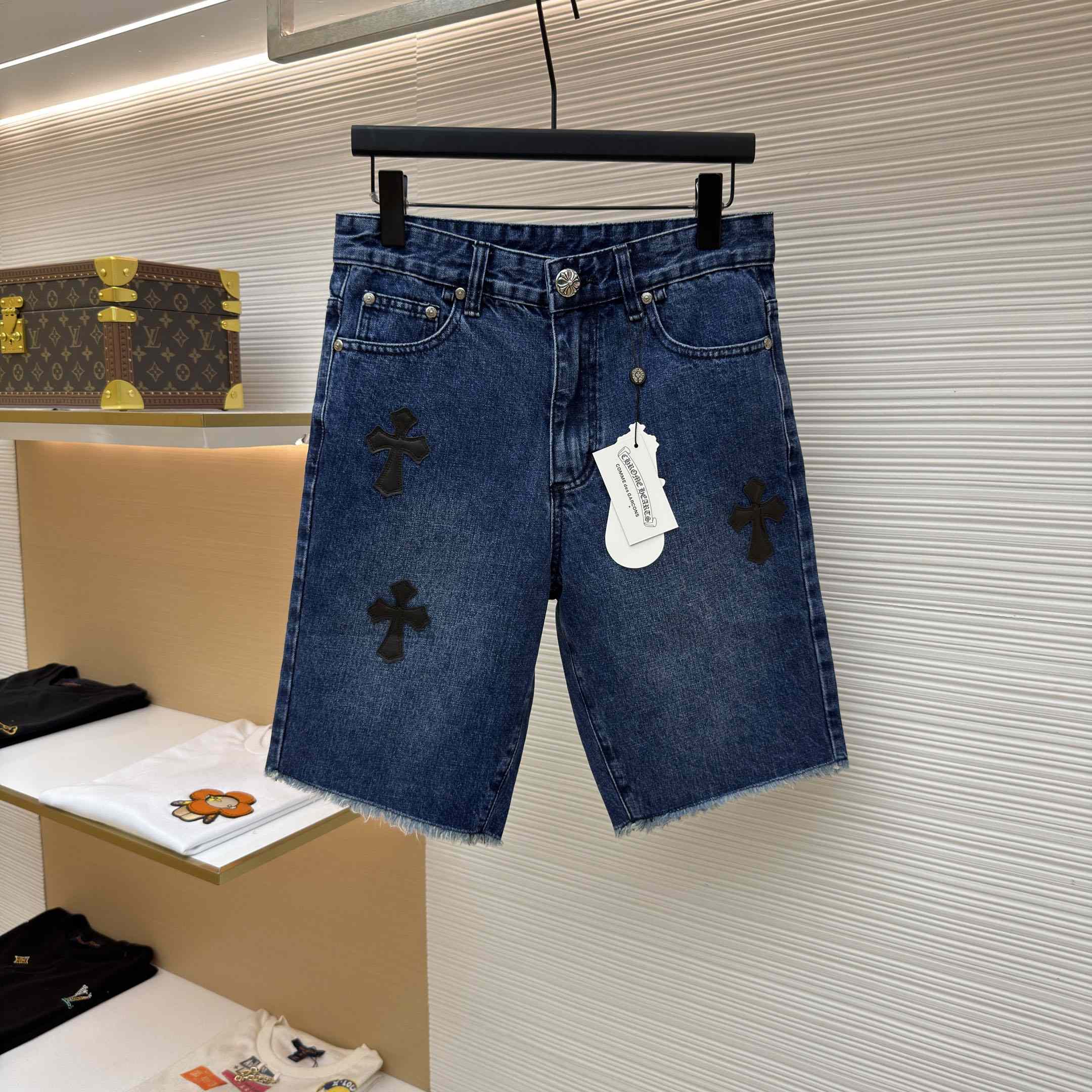 Chrome Hearts Levi's Patch Shorts Denim - FashionPlug
