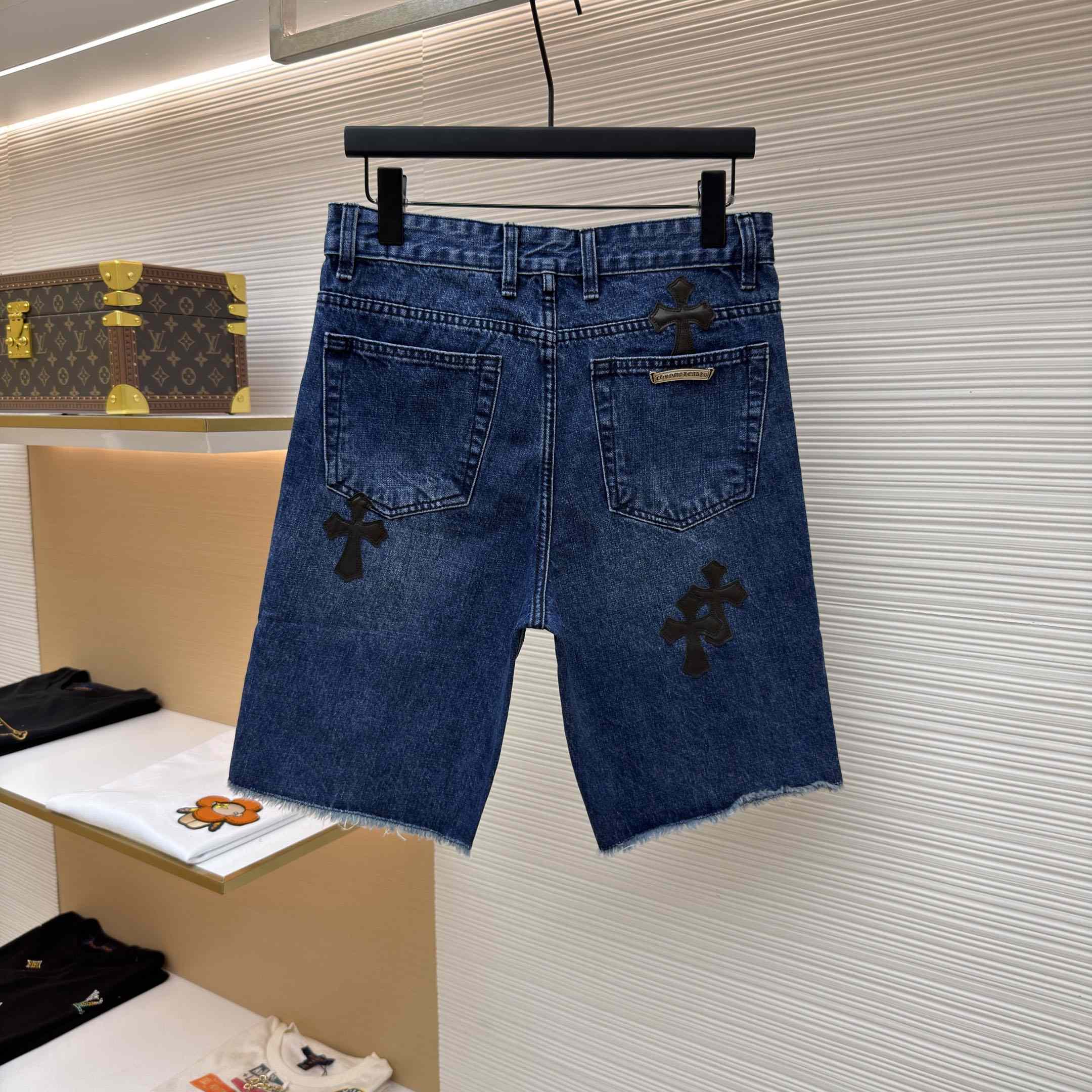 Chrome Hearts Levi's Patch Shorts Denim - FashionPlug