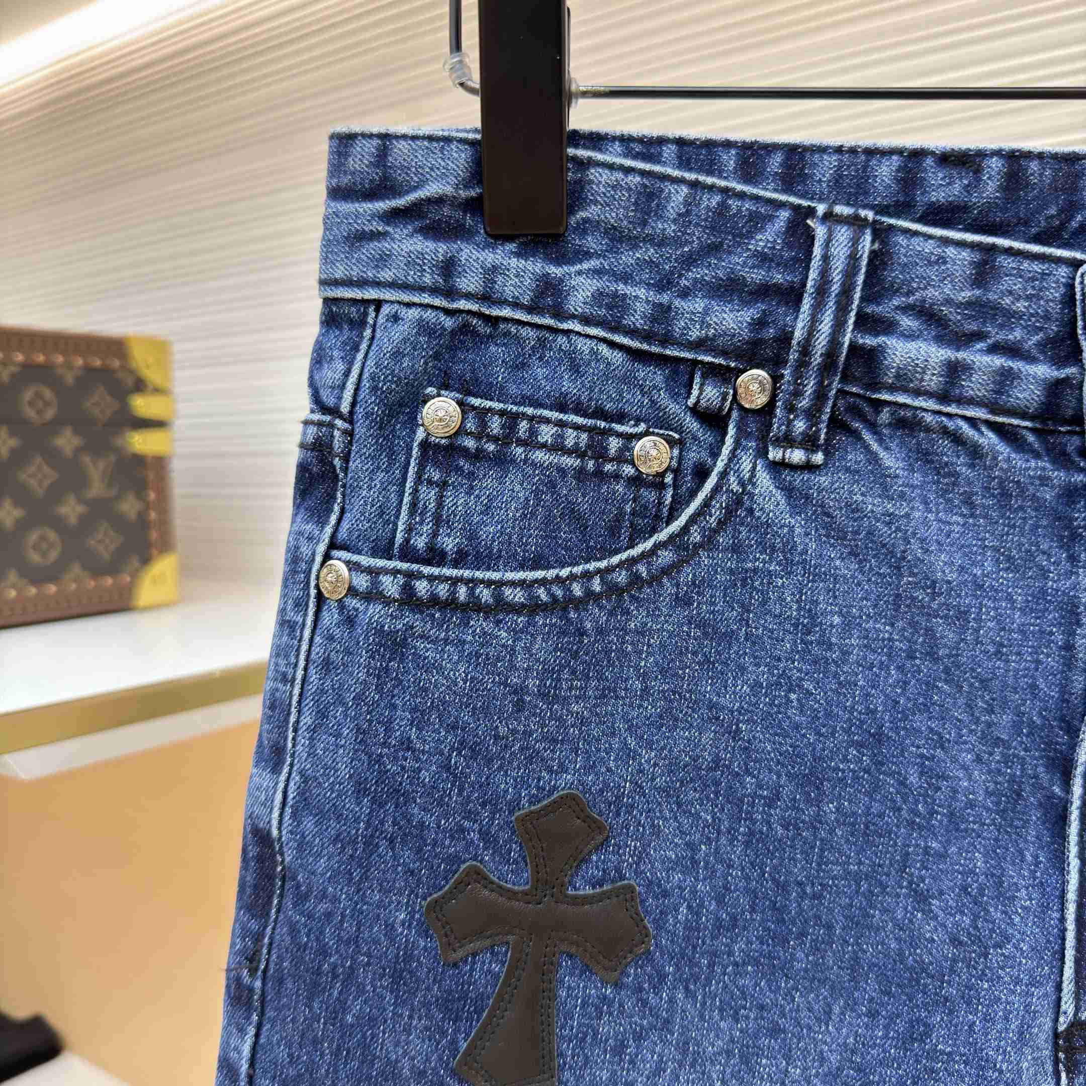 Chrome Hearts Levi's Patch Shorts Denim - FashionPlug