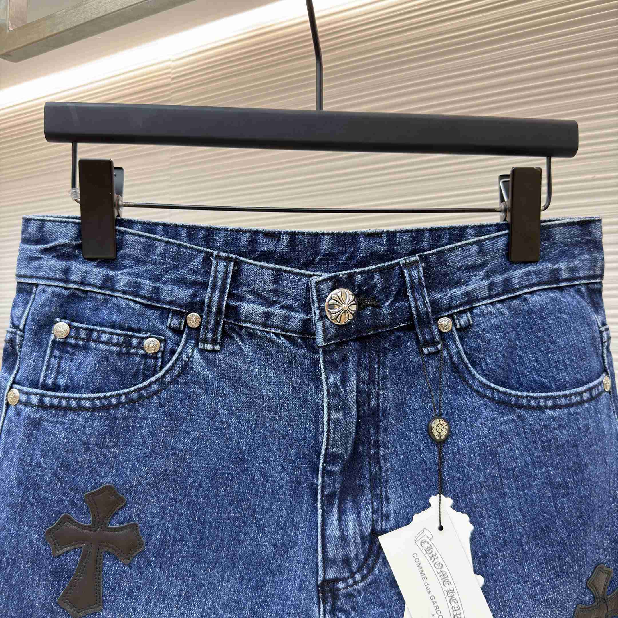 Chrome Hearts Levi's Patch Shorts Denim - FashionPlug