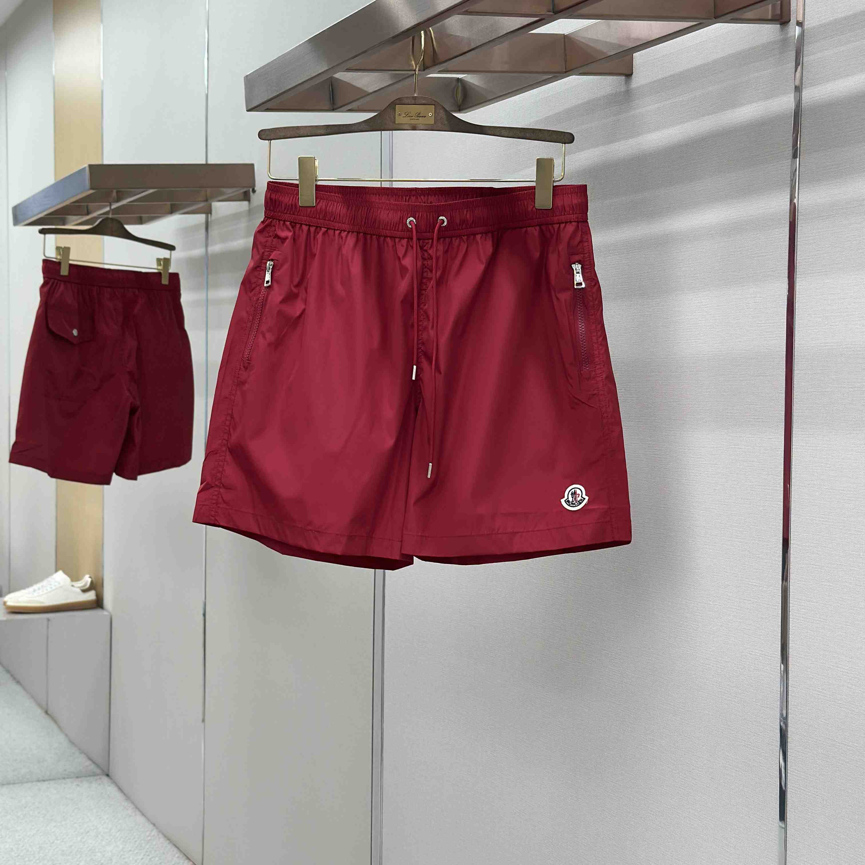 Moncler Logo-Patch Swim Shorts - FashionPlug