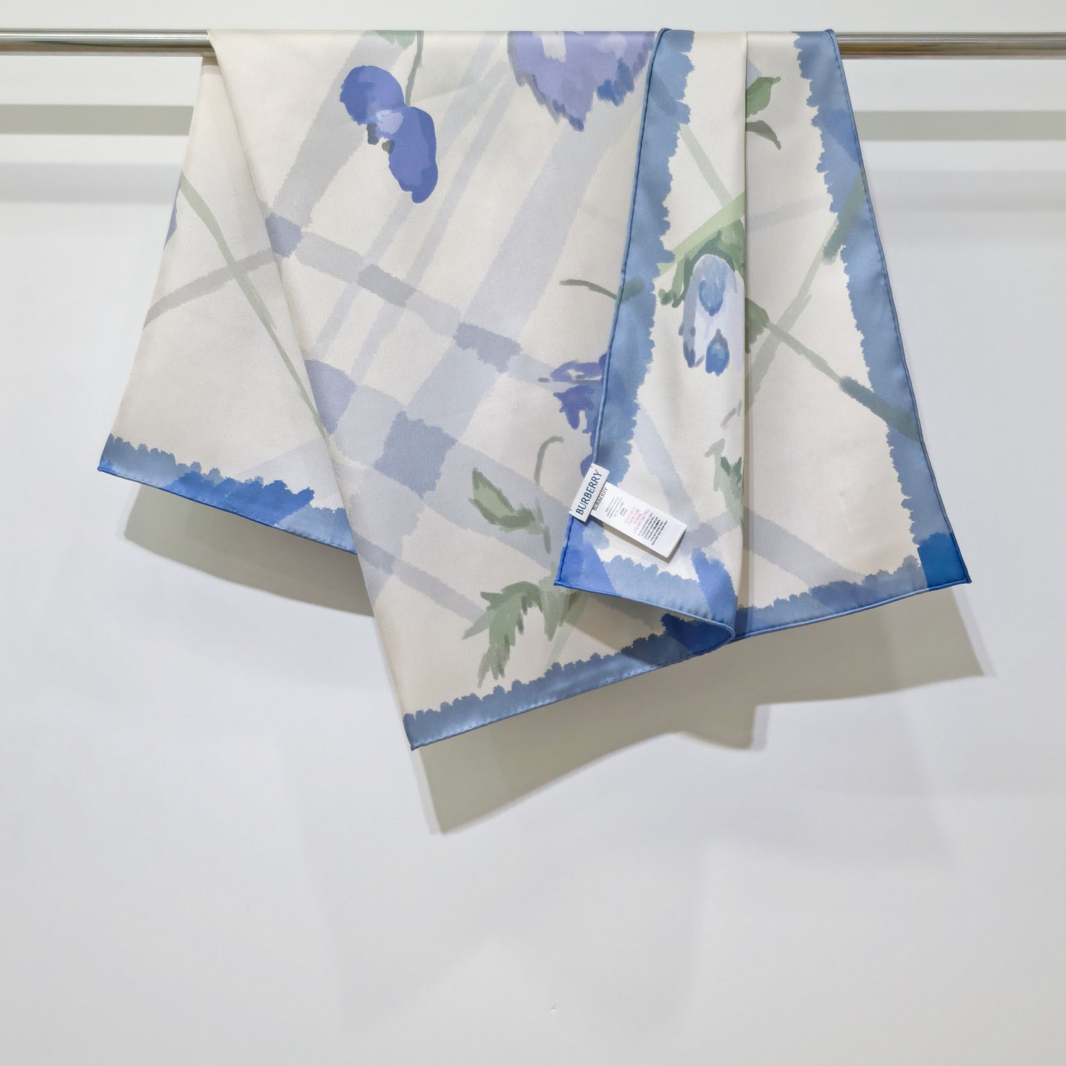 Burberry Watercolour Check Silk Scarf - FashionPlug