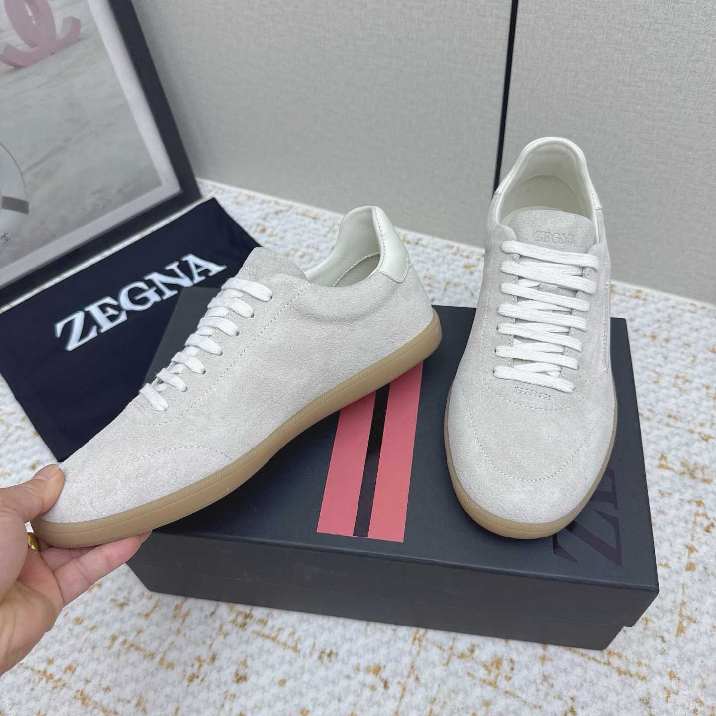 Zegna 232 Suede Sneakers - FashionPlug