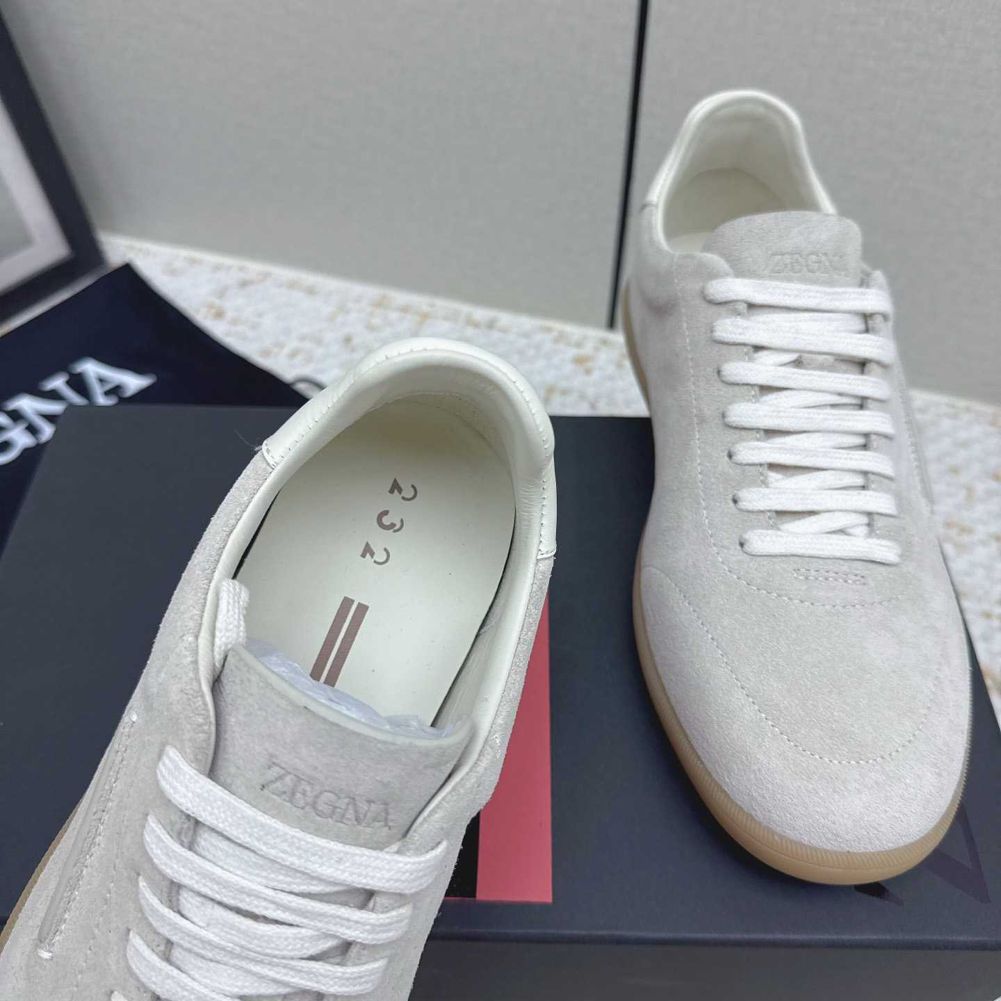 Zegna 232 Suede Sneakers - FashionPlug