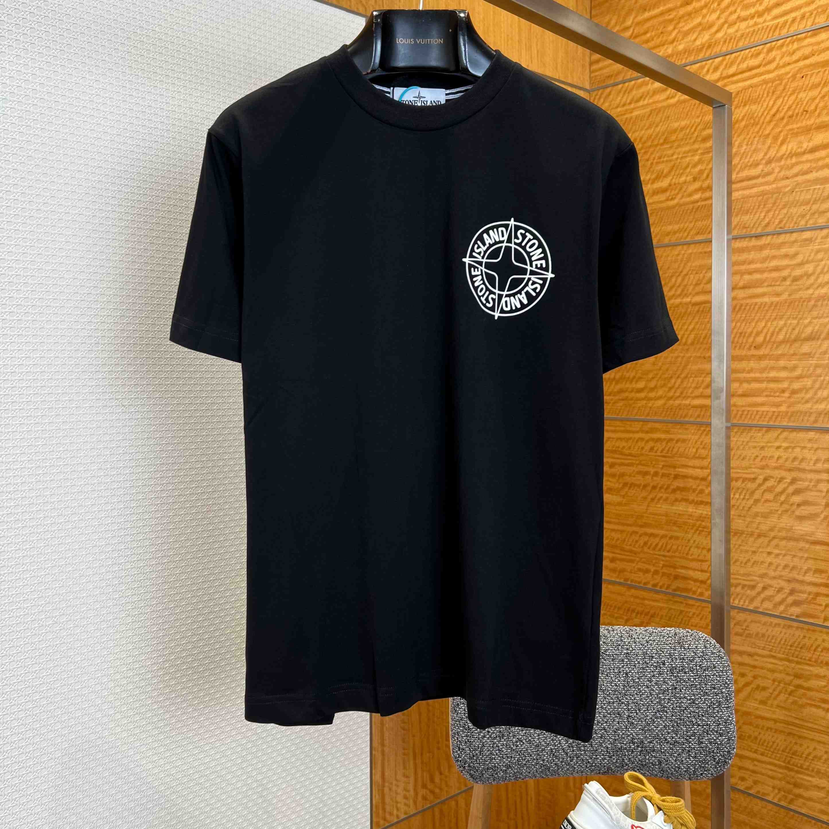Stone Island Cotton Logo T-shirt - FashionPlug