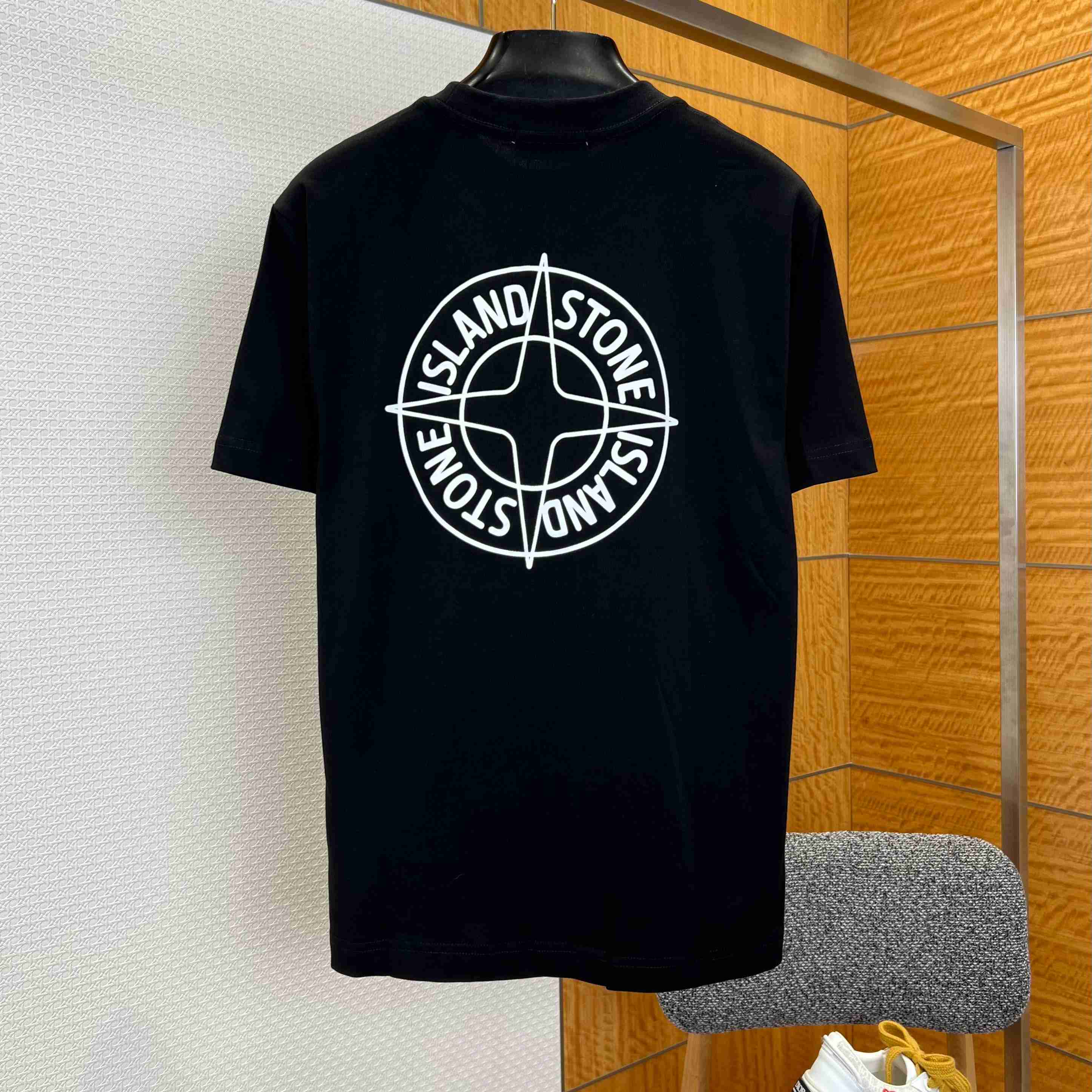 Stone Island Cotton Logo T-shirt - FashionPlug