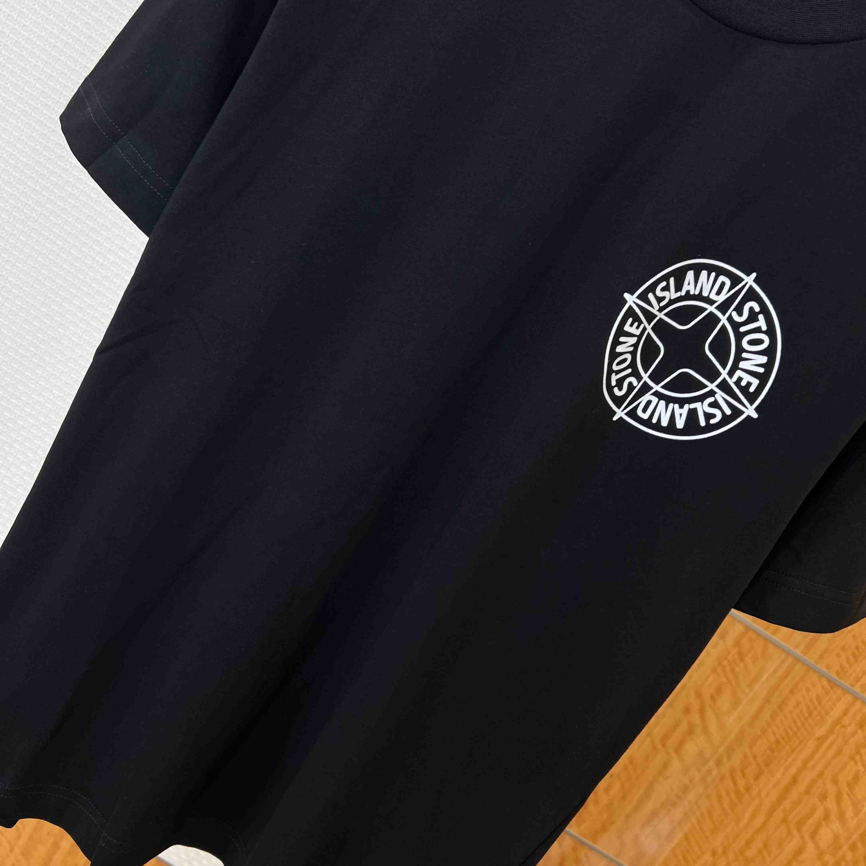 Stone Island Cotton Logo T-shirt - FashionPlug
