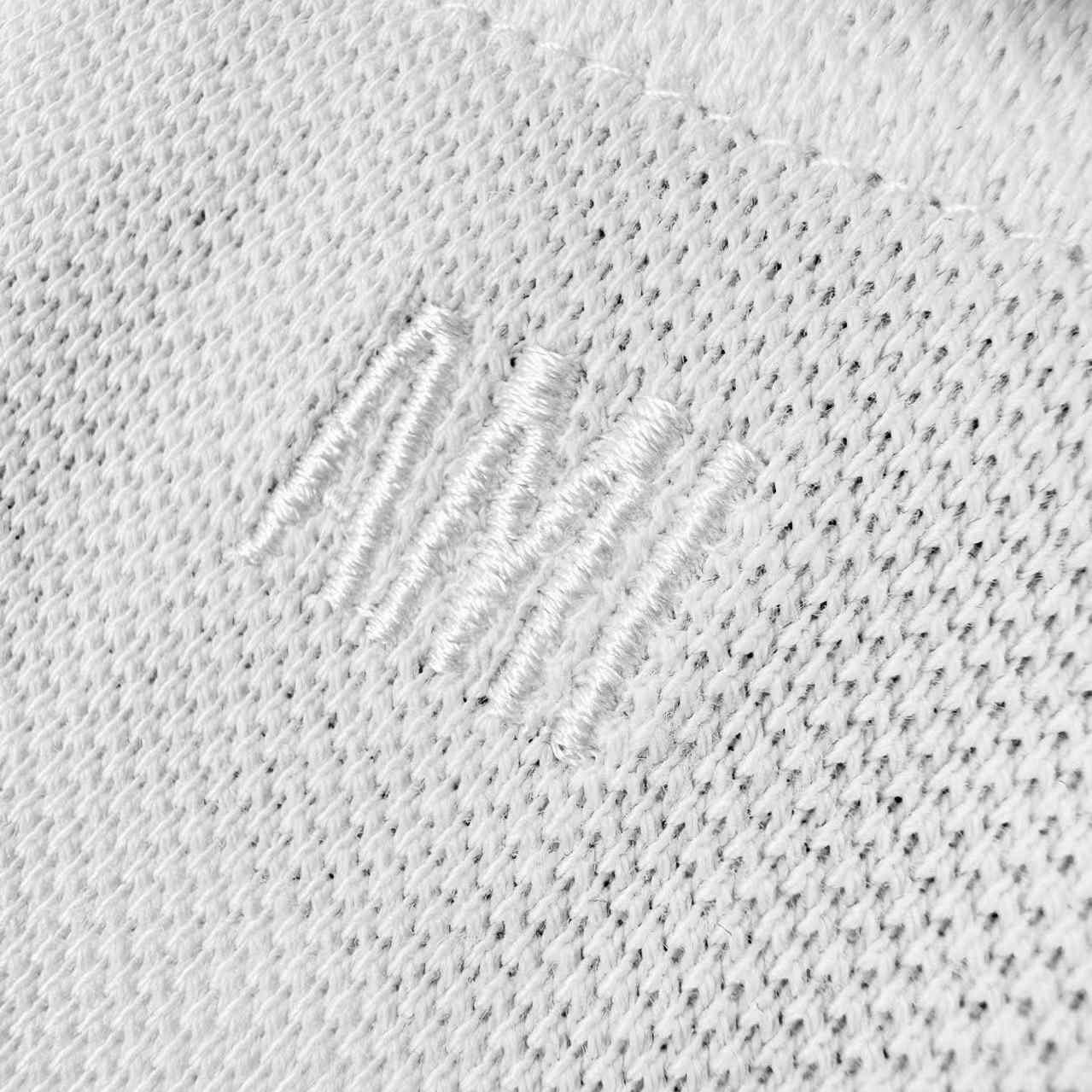 AMI Paris White Wool Short Sleeves Ami De Coeur Polo - FashionPlug