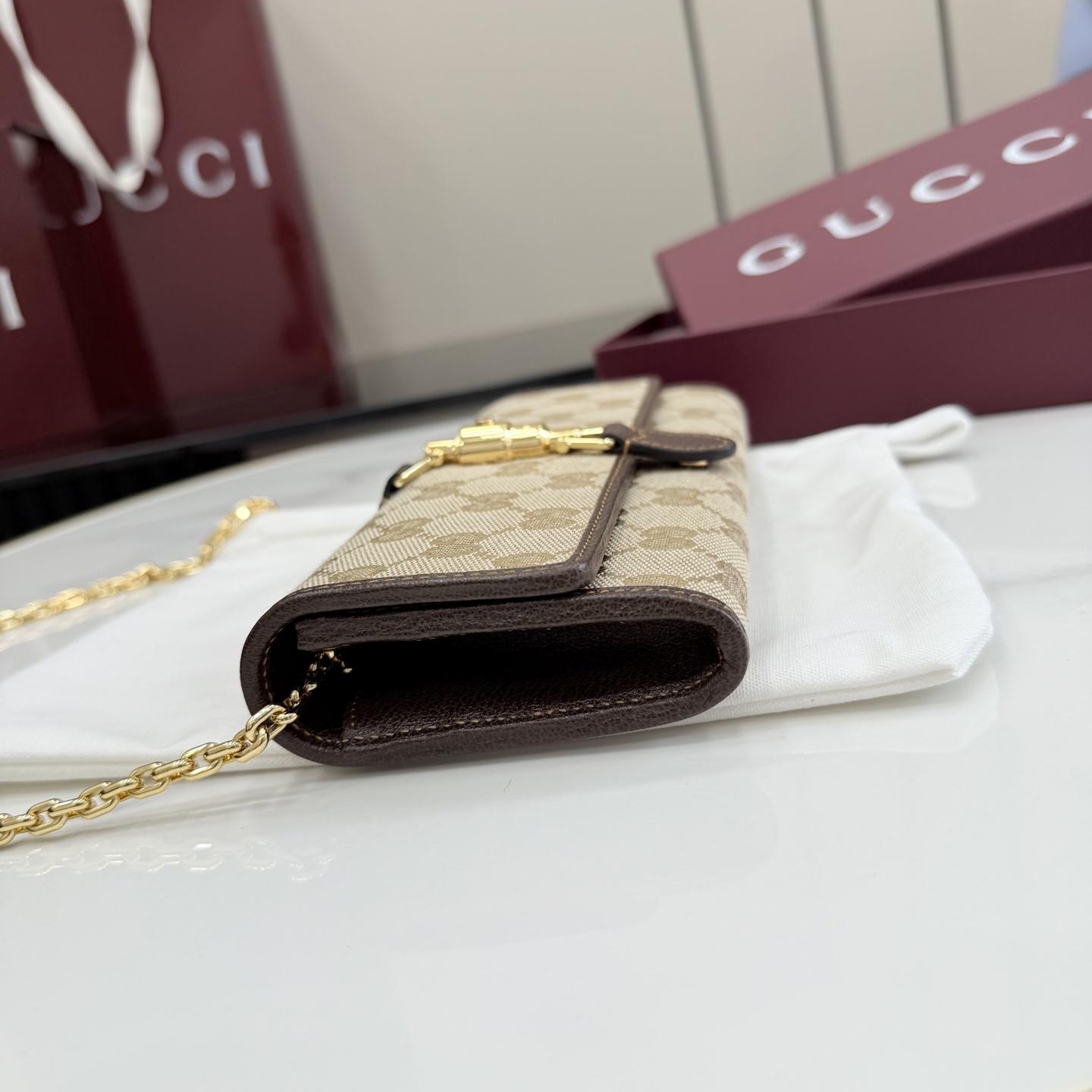 Gucci Jackie Wallet On Chain - FashionPlug