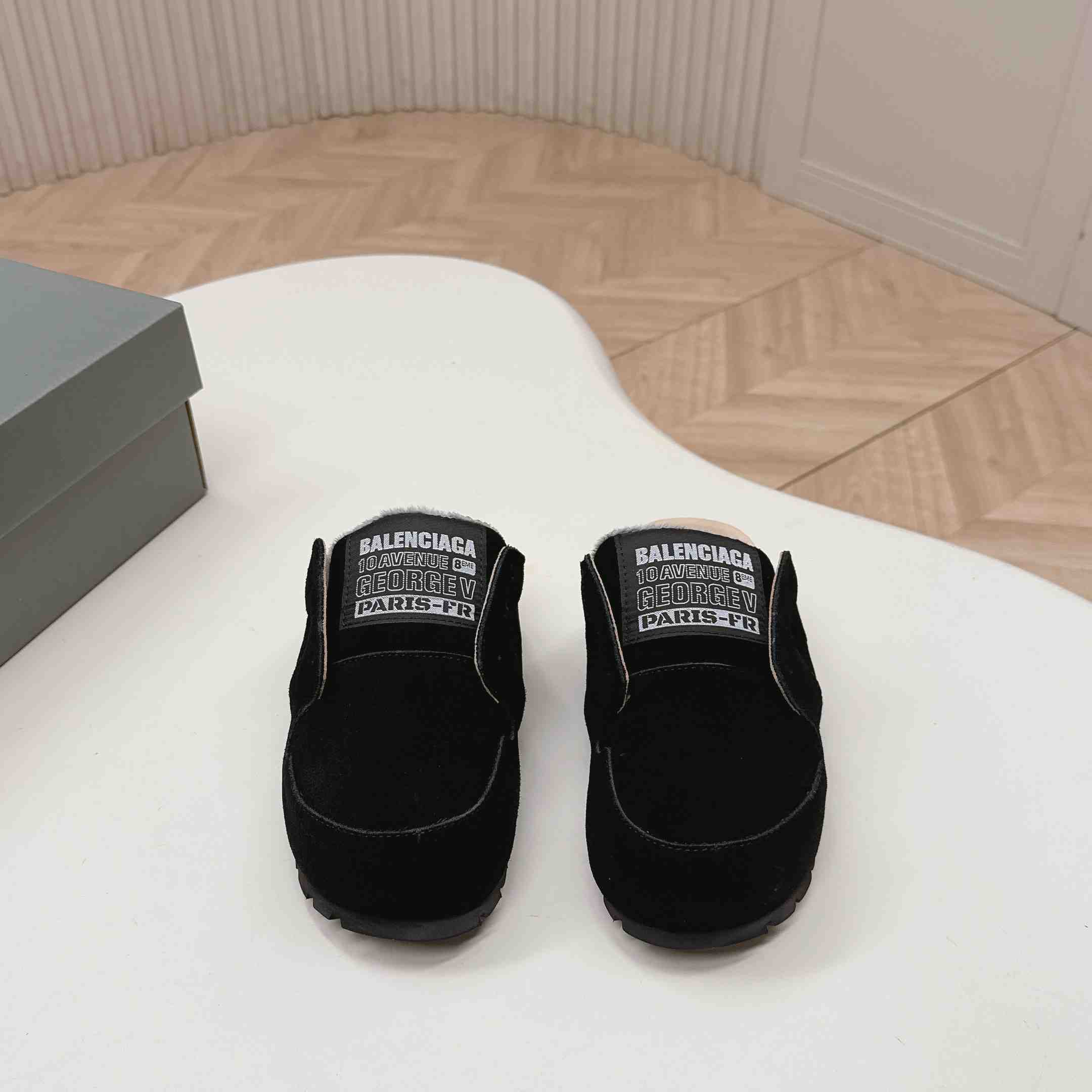 Balenciaga Dumbo Mule In Black - FashionPlug