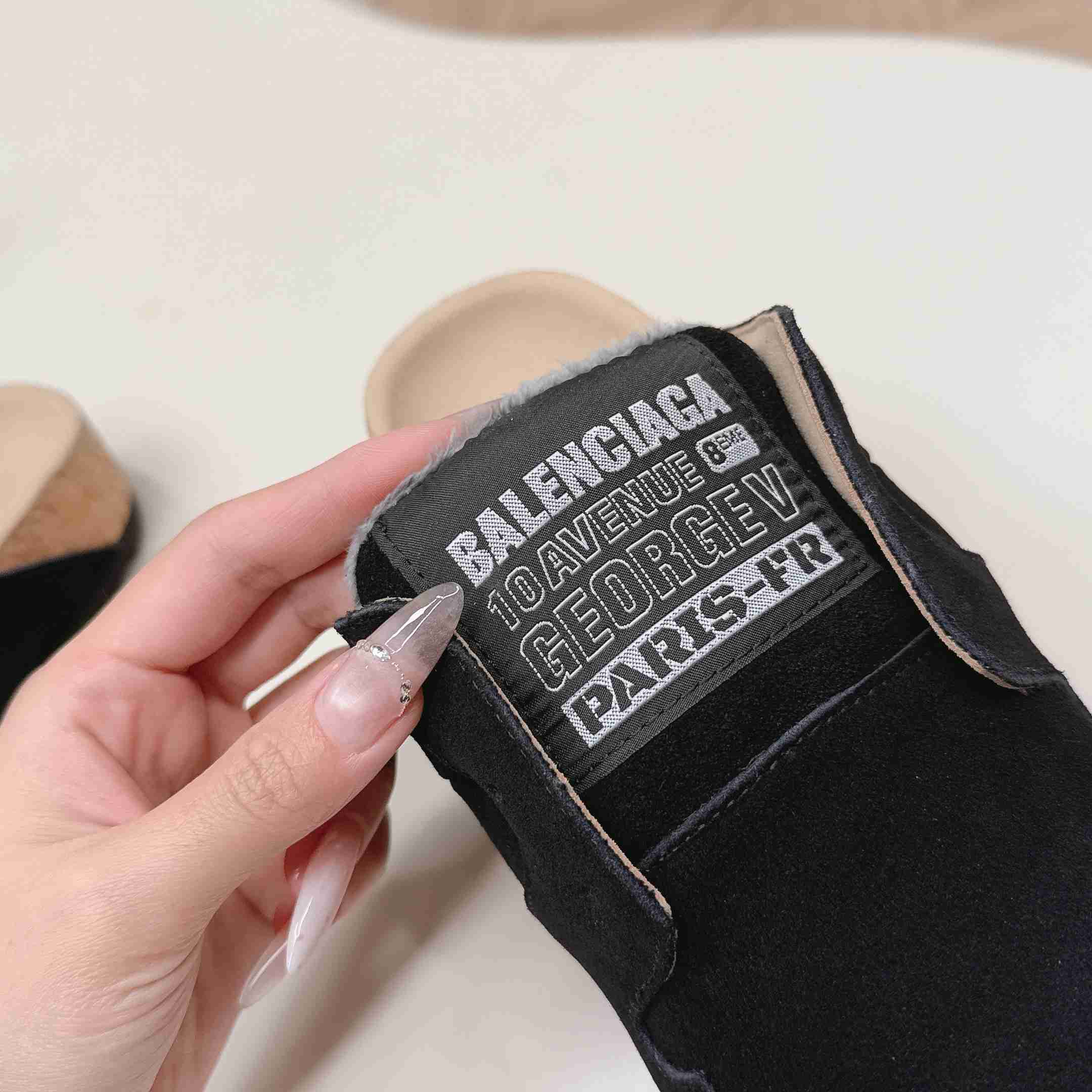 Balenciaga Dumbo Mule In Black - FashionPlug