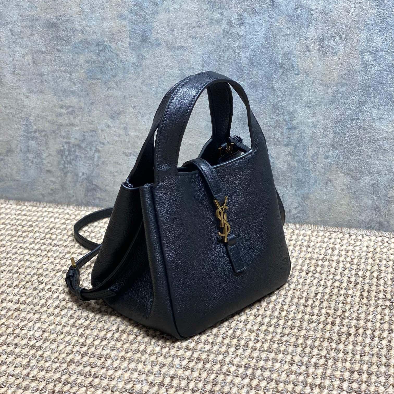 Saint Laurent LE 5 À 7 BABY BEA In Grained Leather - FashionPlug