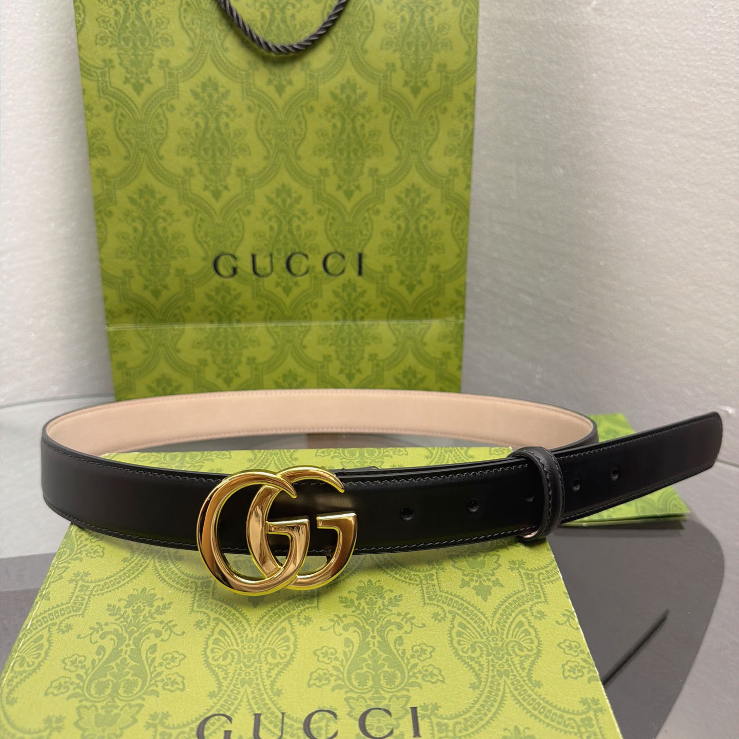 Gucci  Flat Marmont Belt - FashionPlug