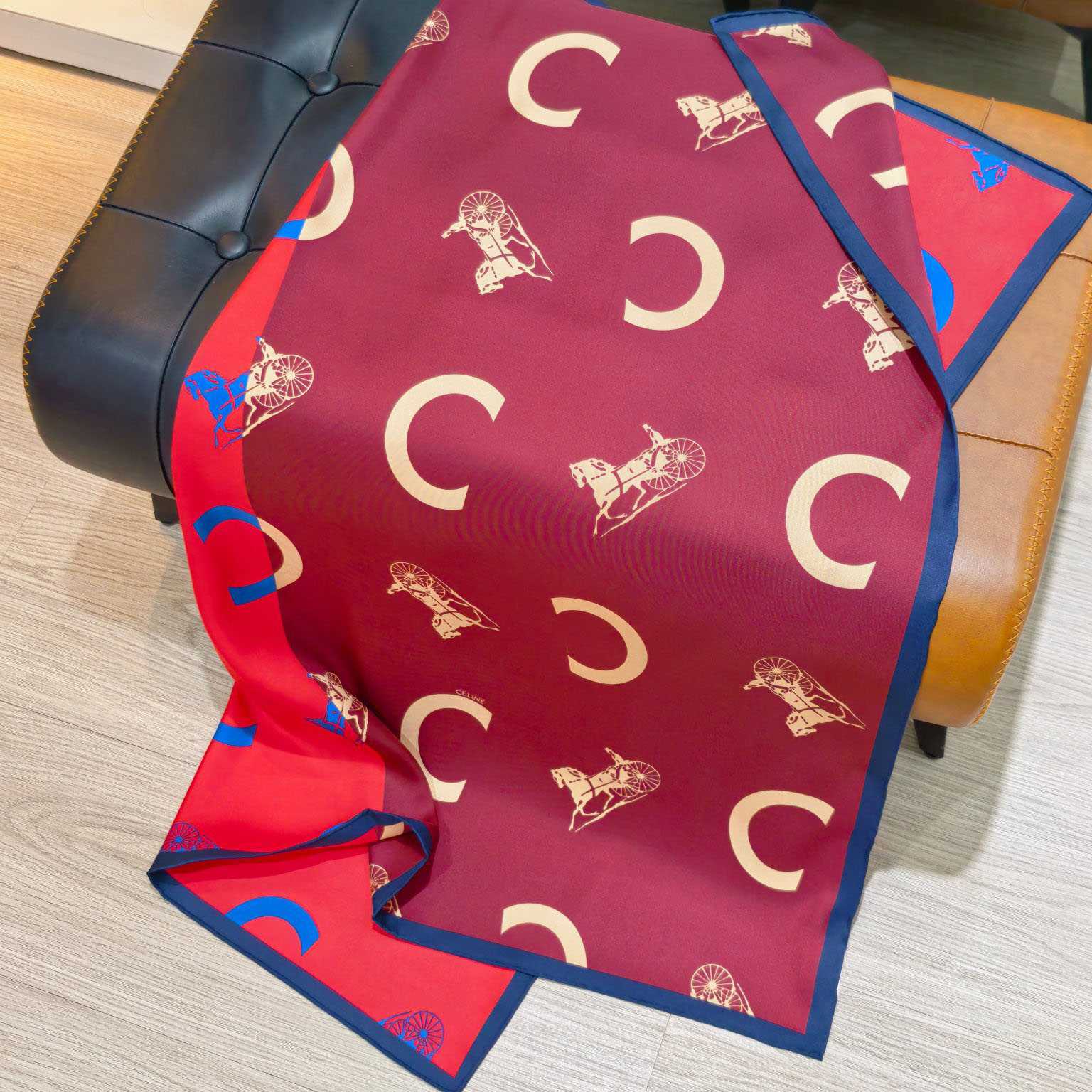 Celine  Square In Silk Twill - FashionPlug