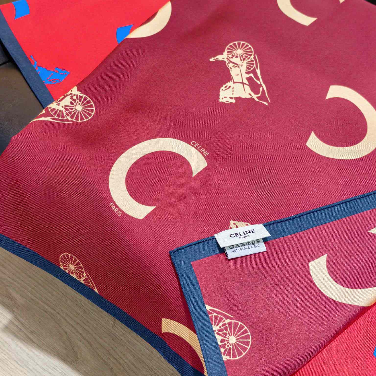 Celine  Square In Silk Twill - FashionPlug