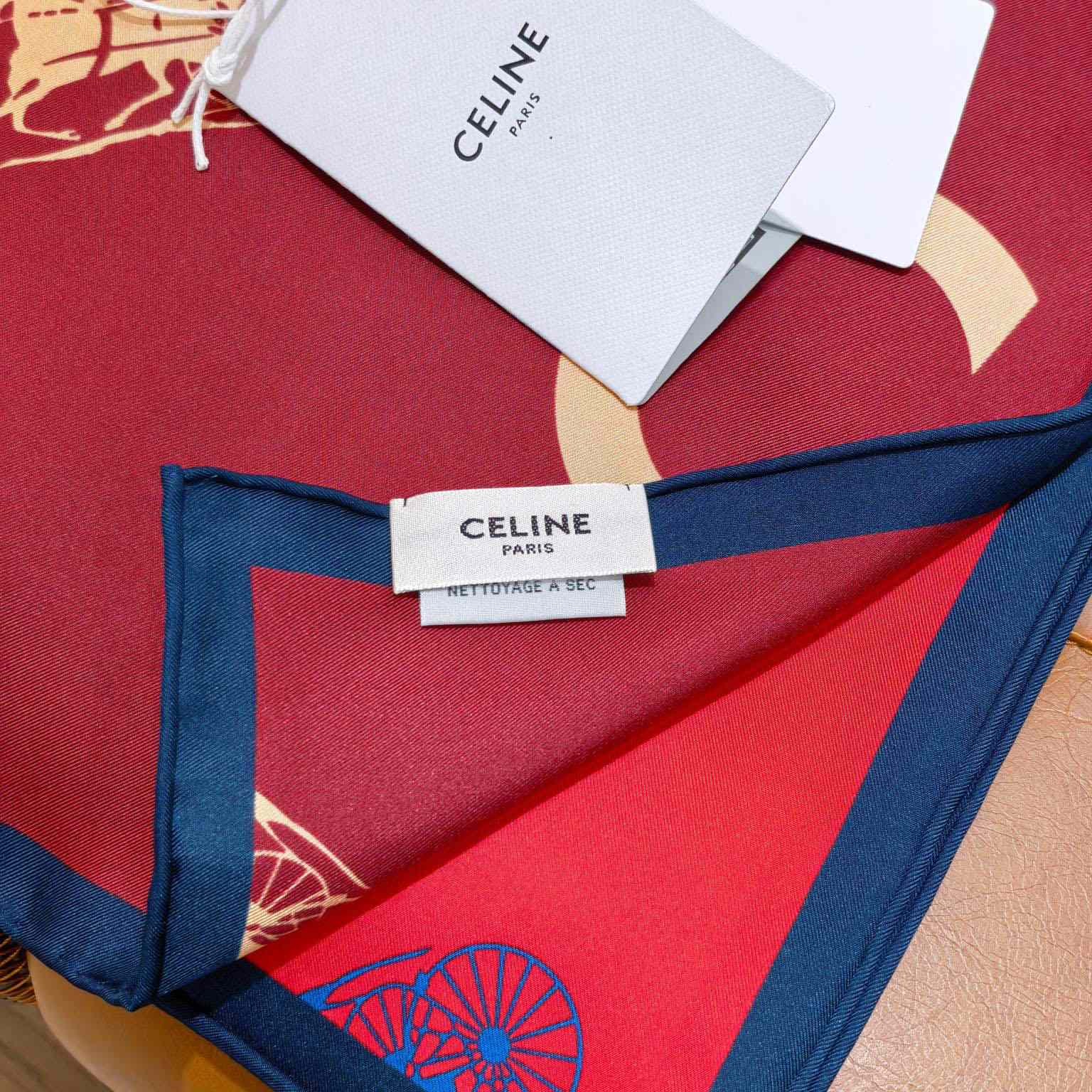 Celine  Square In Silk Twill - FashionPlug